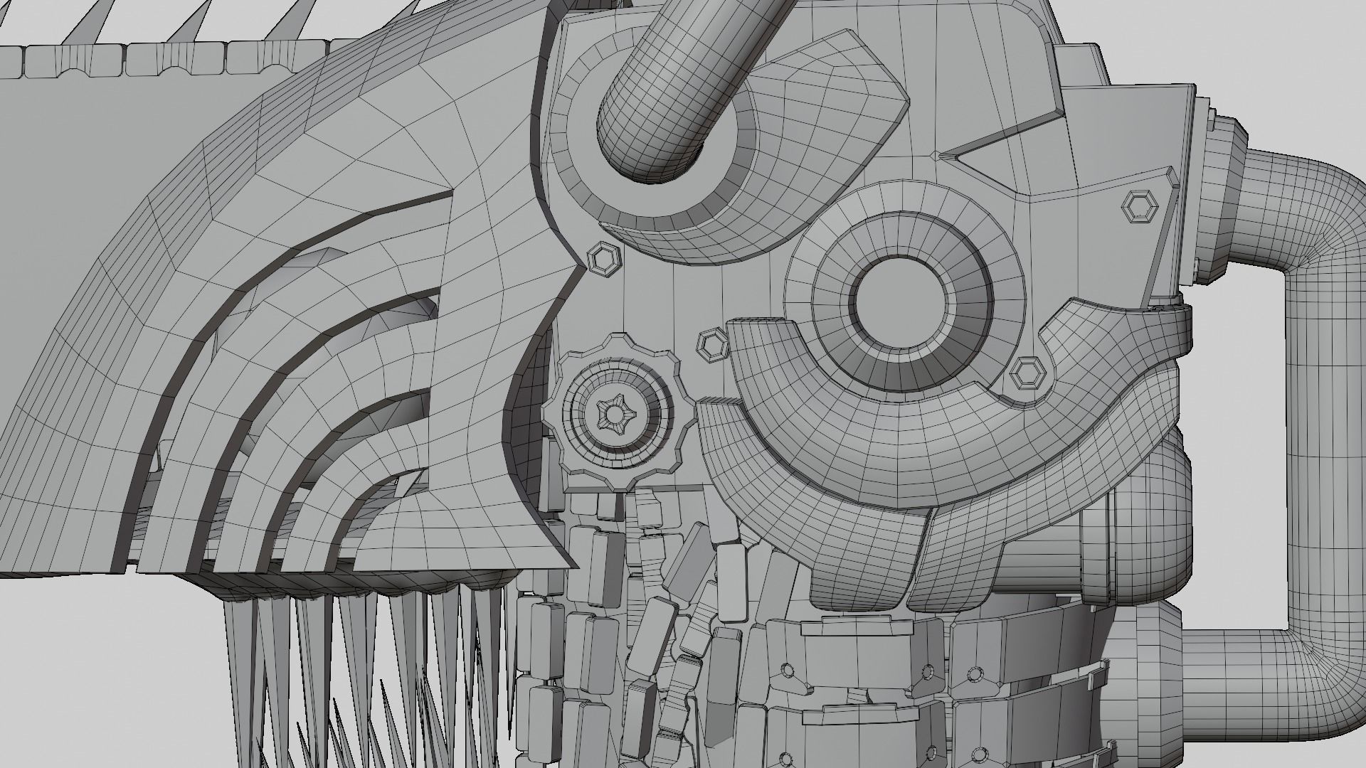 Chainsaw Man Head 3D model_14