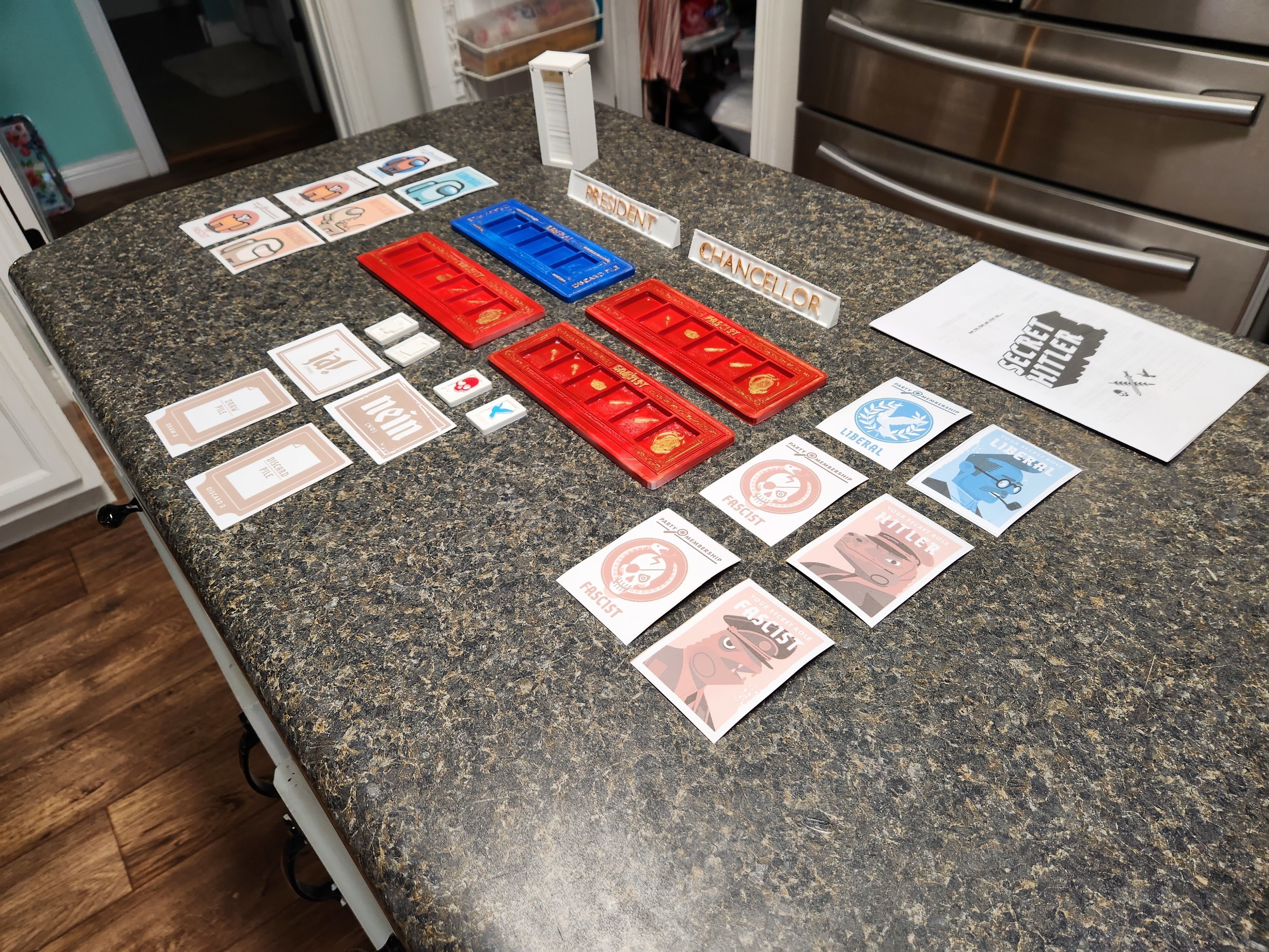 Secret Hitler Board Game 3D print model_2