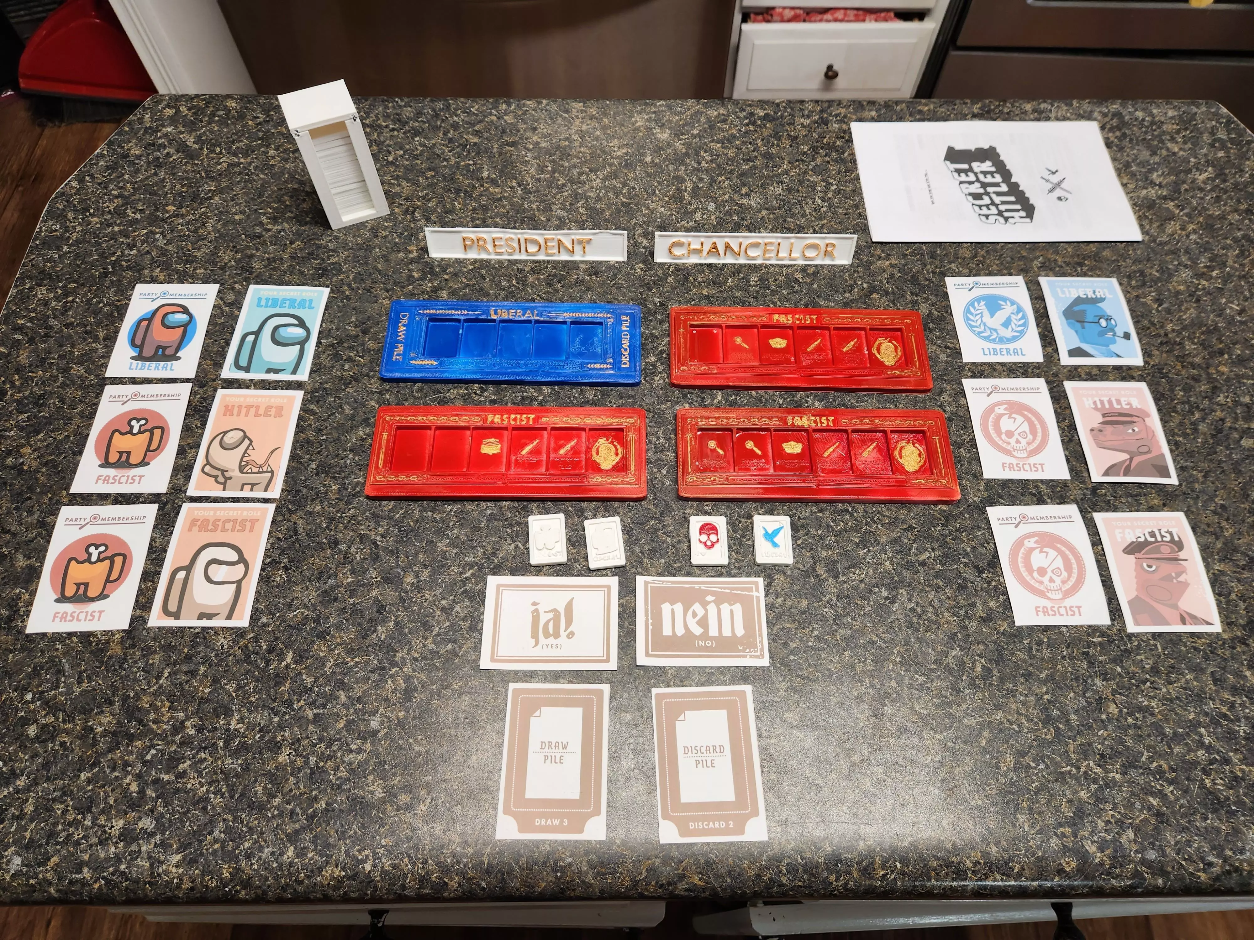 Secret Hitler Board Game 3D print model_0