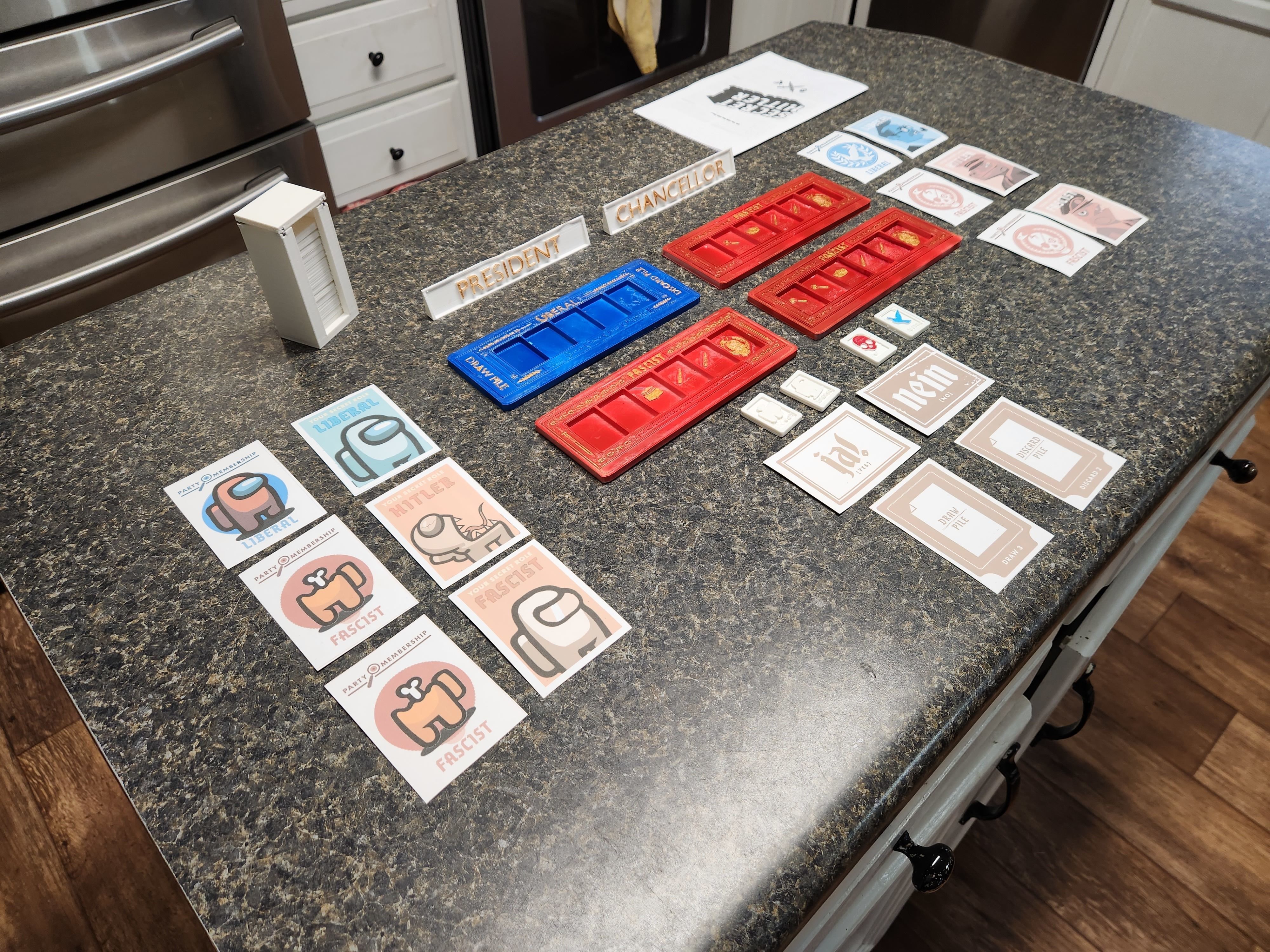 Secret Hitler Board Game 3D print model_3