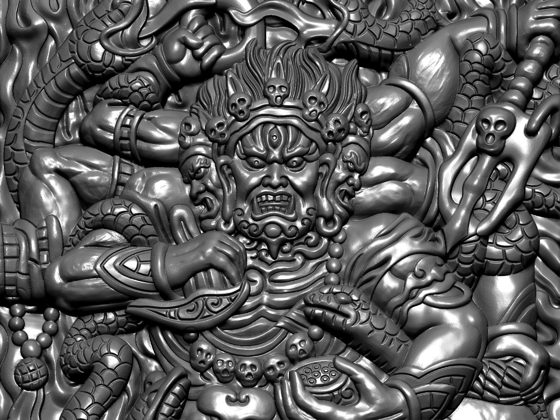 Tibetan Buddha 3D print model_3