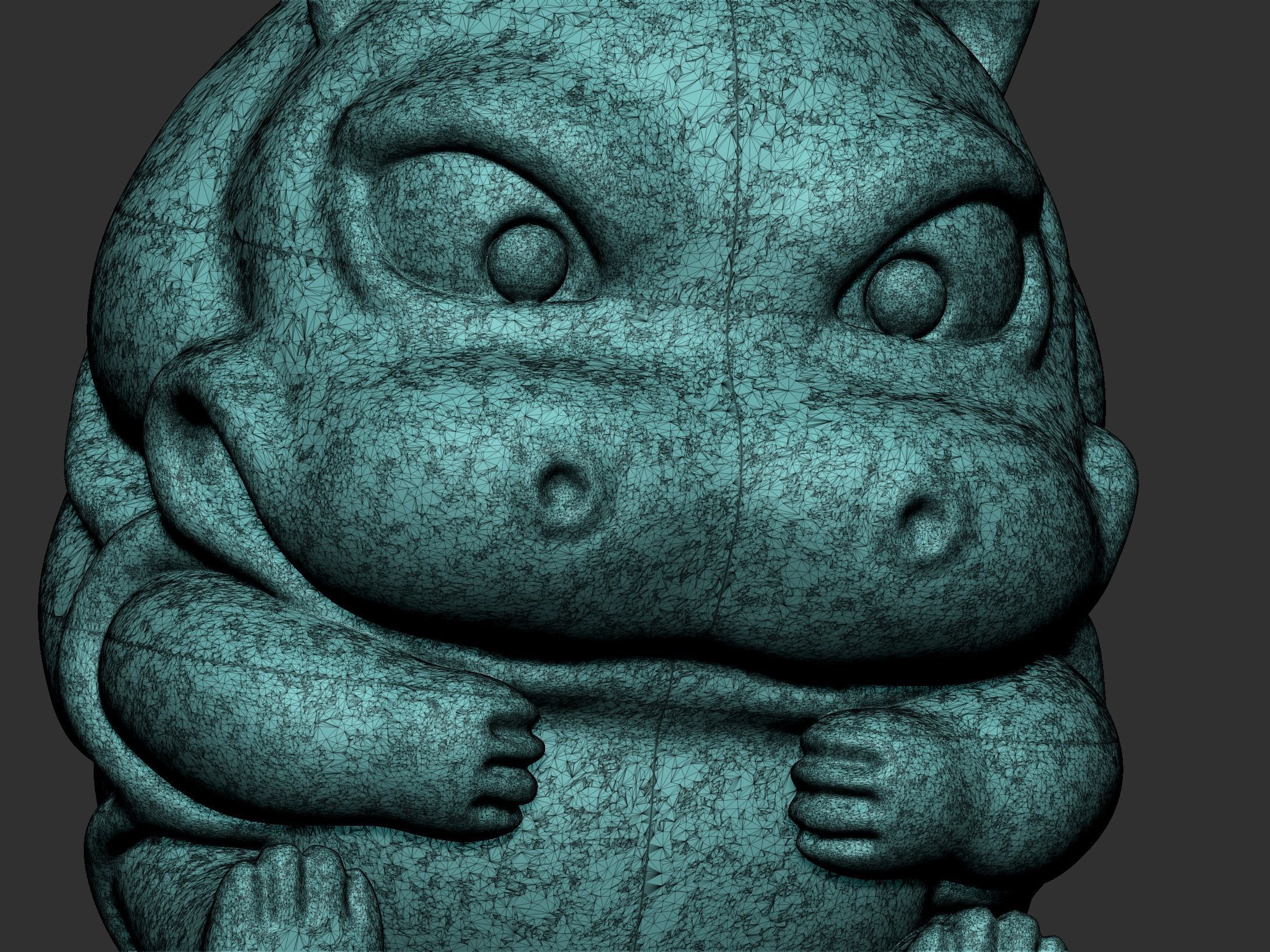 hippo cute 3D print model_8