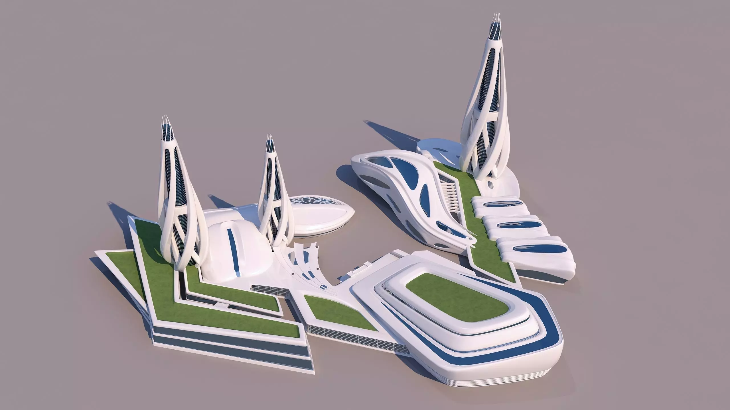 0088 - Organic Building - Skyscraper 3D model