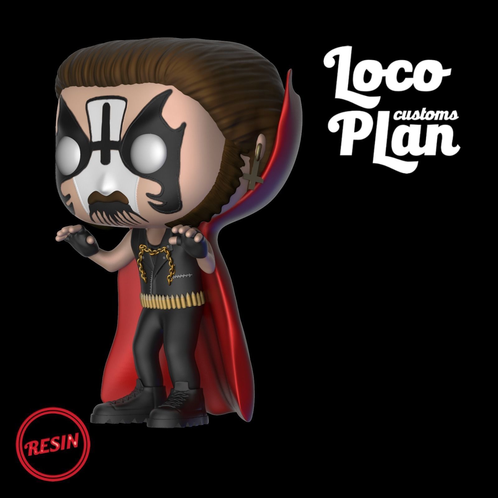 King Diamond Mercyful Fate Custom 3D print model_1