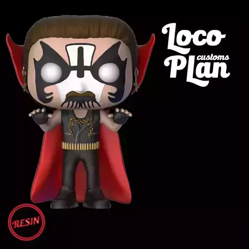King Diamond Mercyful Fate Custom 3D print model