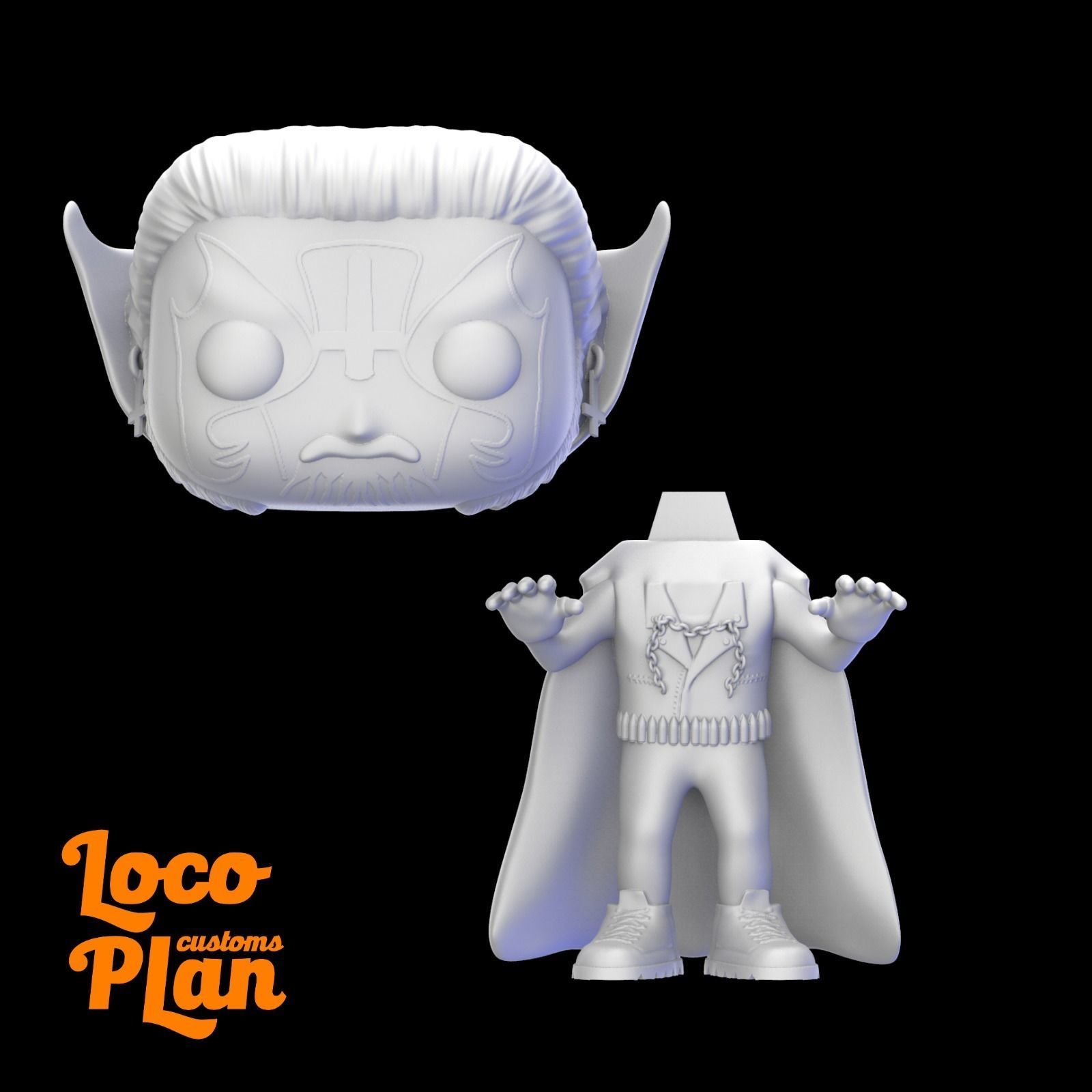 King Diamond Mercyful Fate Custom 3D print model_3