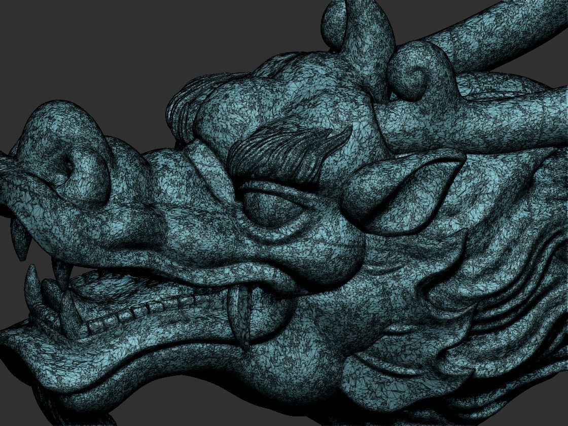 dragon head 3D print model_8