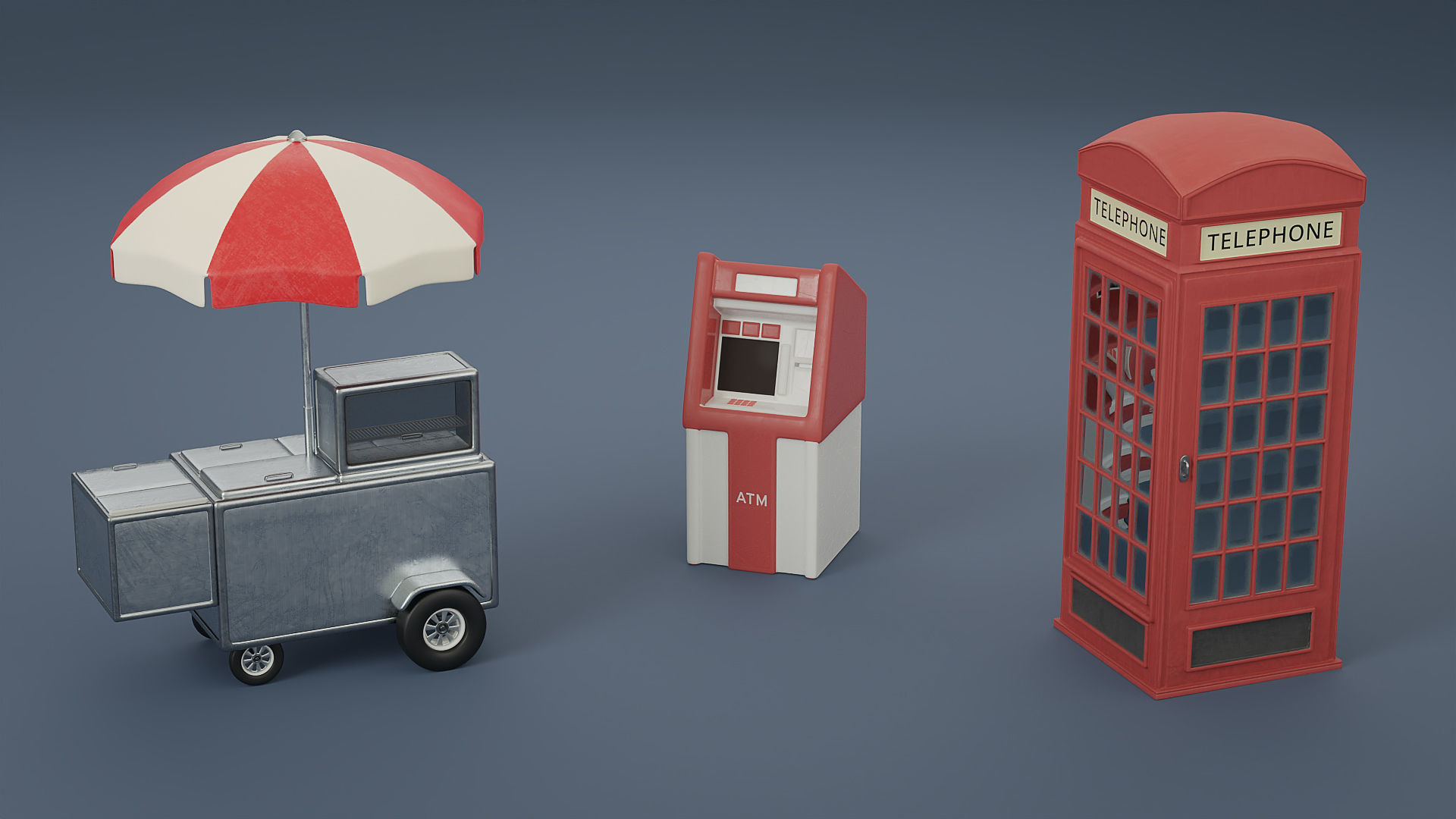 City Accessories and Vehicles Pack 3D Model Collection_9