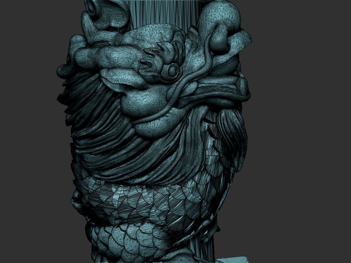 Dragon Pillars 3D print model_12