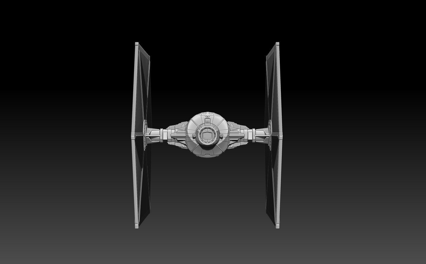 Black Series Scale Tie Fighter 3D print model_6