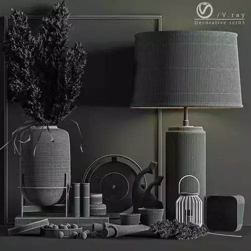 decorative set 04 3D model