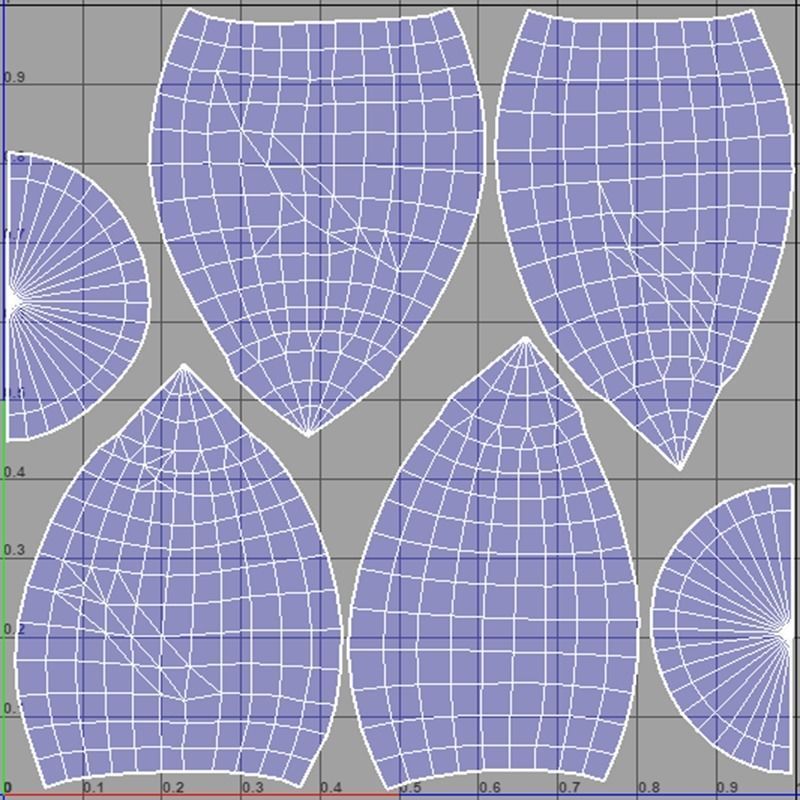 CreamPuff loaf of bread Low-poly 3D model_7