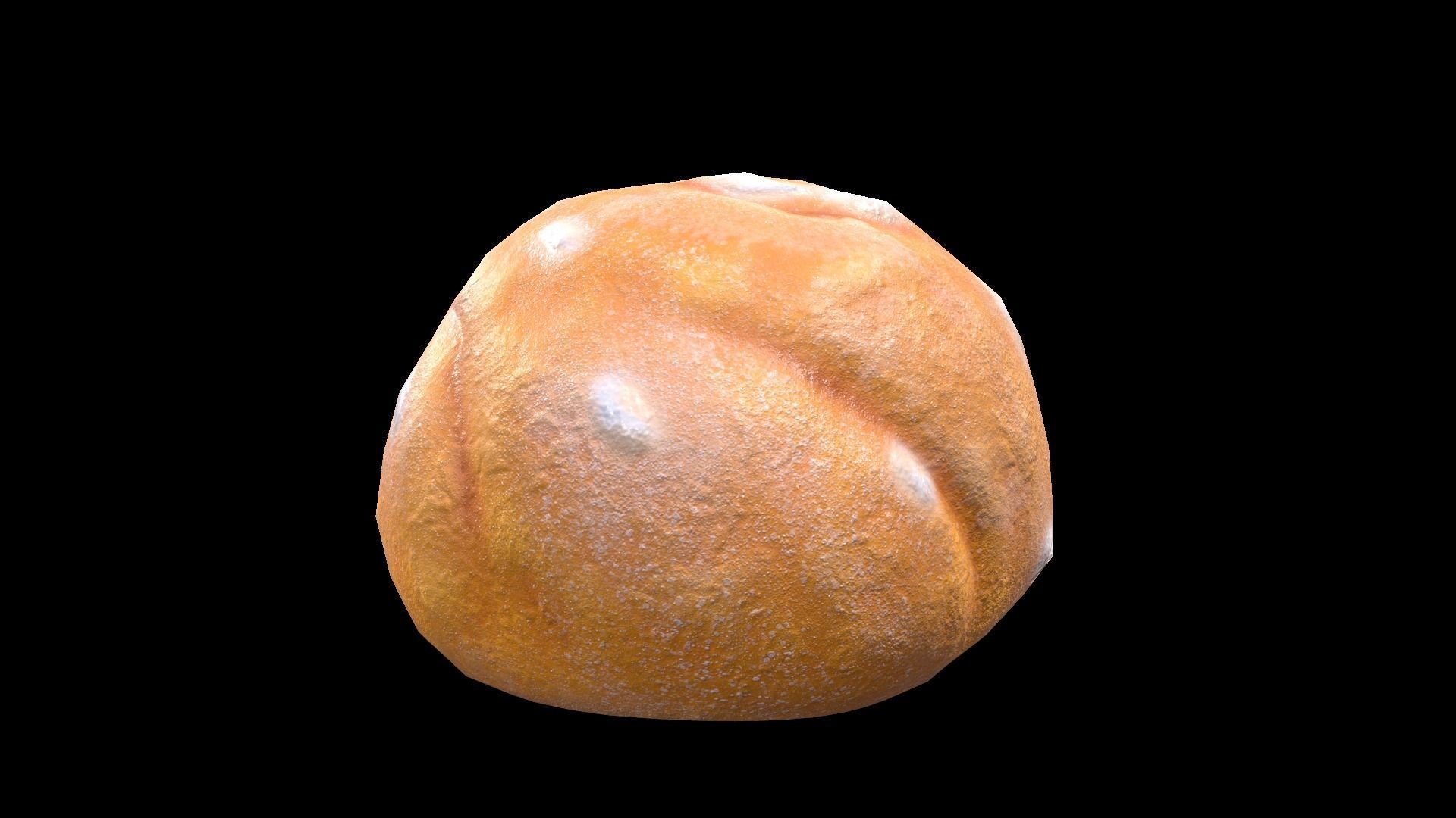 CreamPuff loaf of bread Low-poly 3D model_6