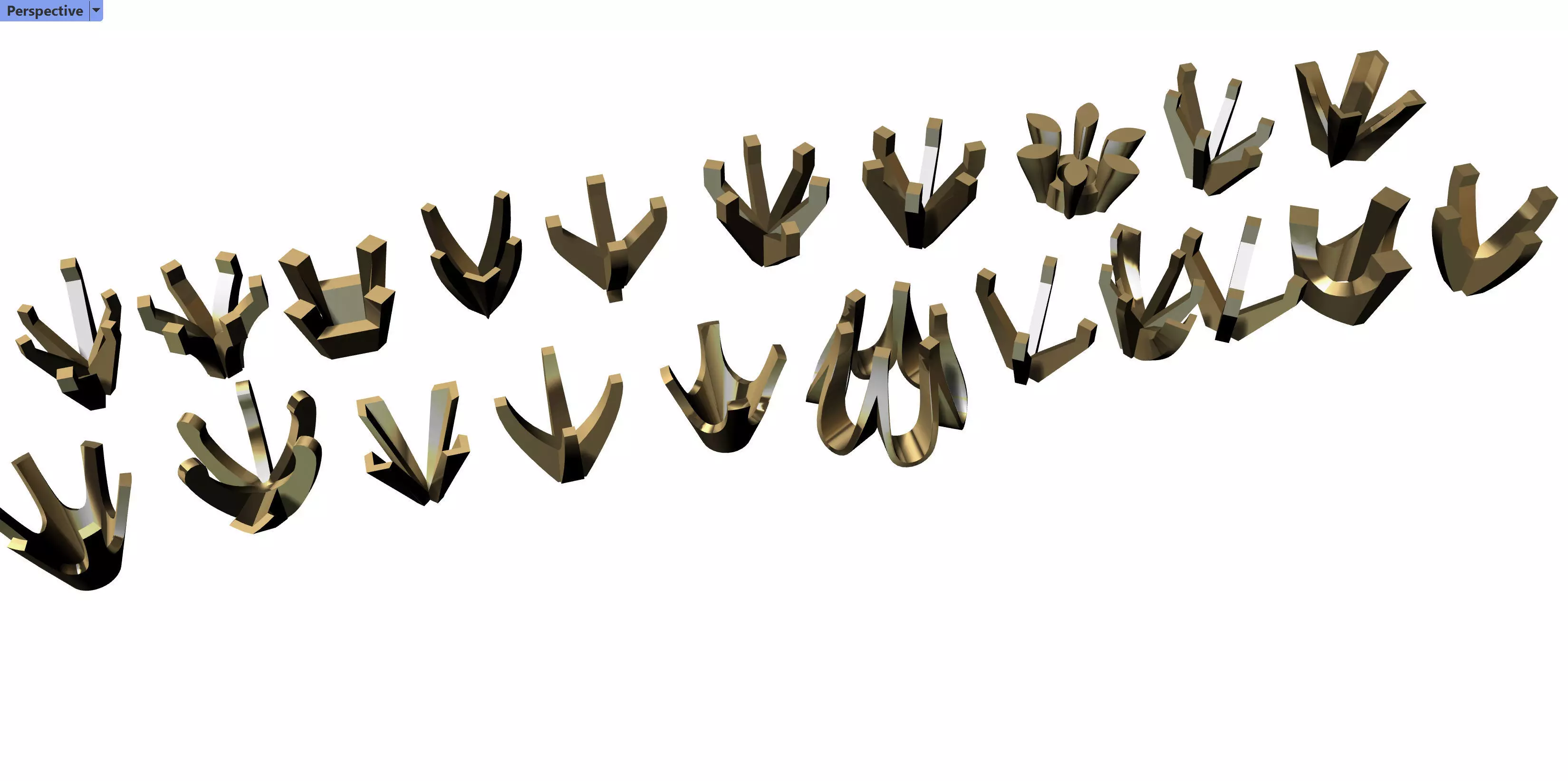 Heads of various shapes findings 3d model 3D print model_0