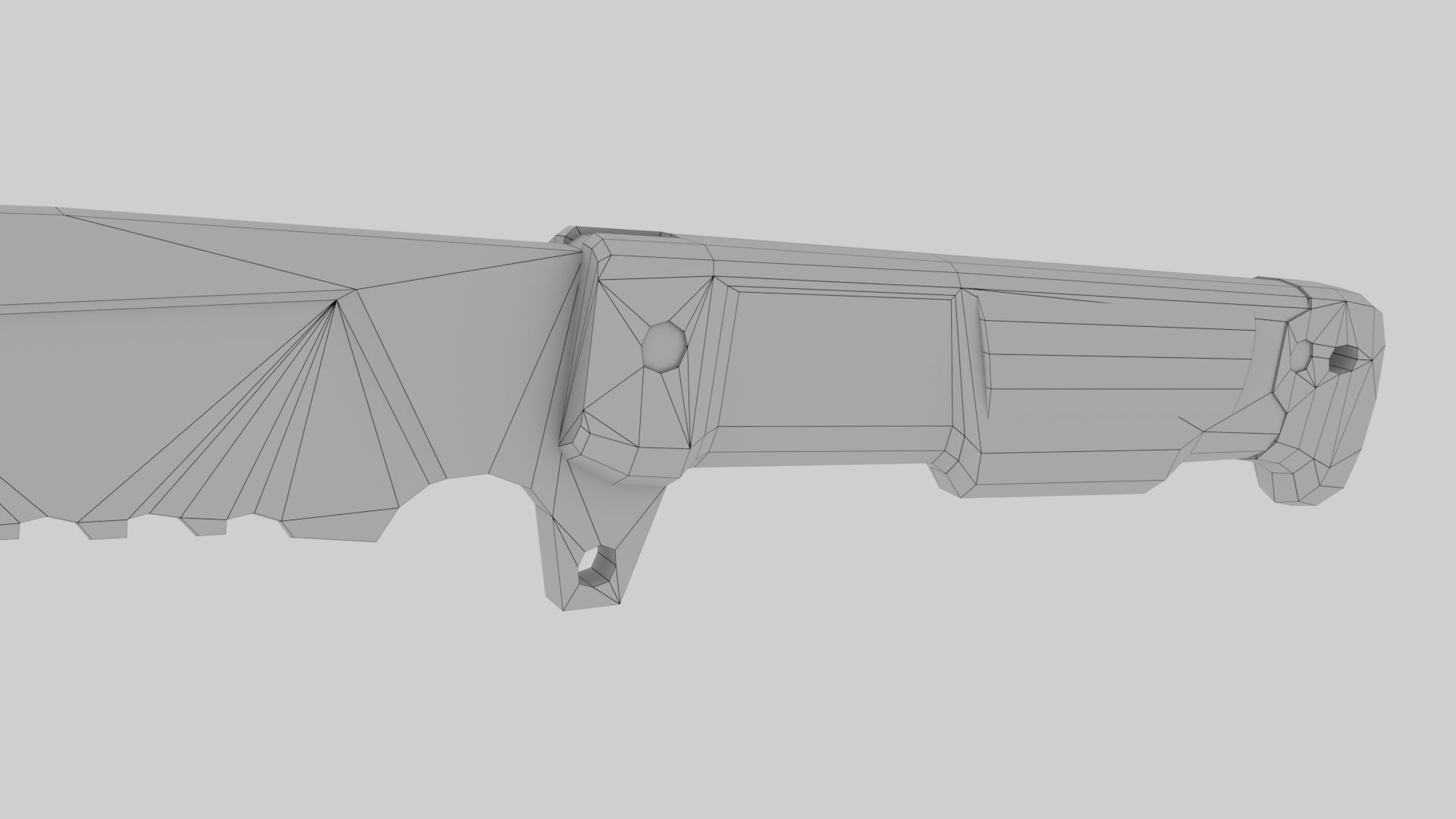 Kukri Knife Low Poly PBR Low-poly 3D model_20