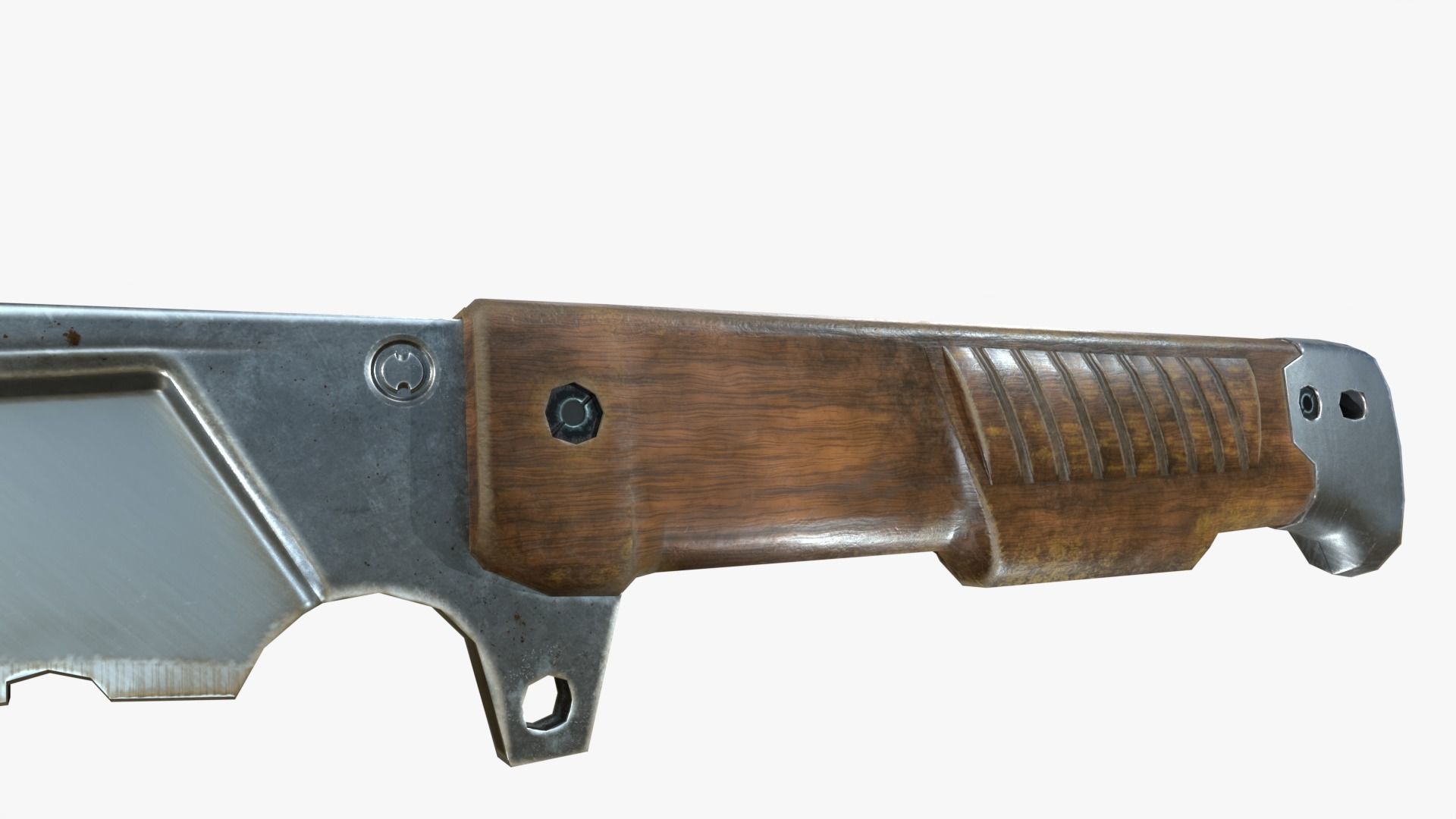 Kukri Knife Low Poly PBR Low-poly 3D model_3