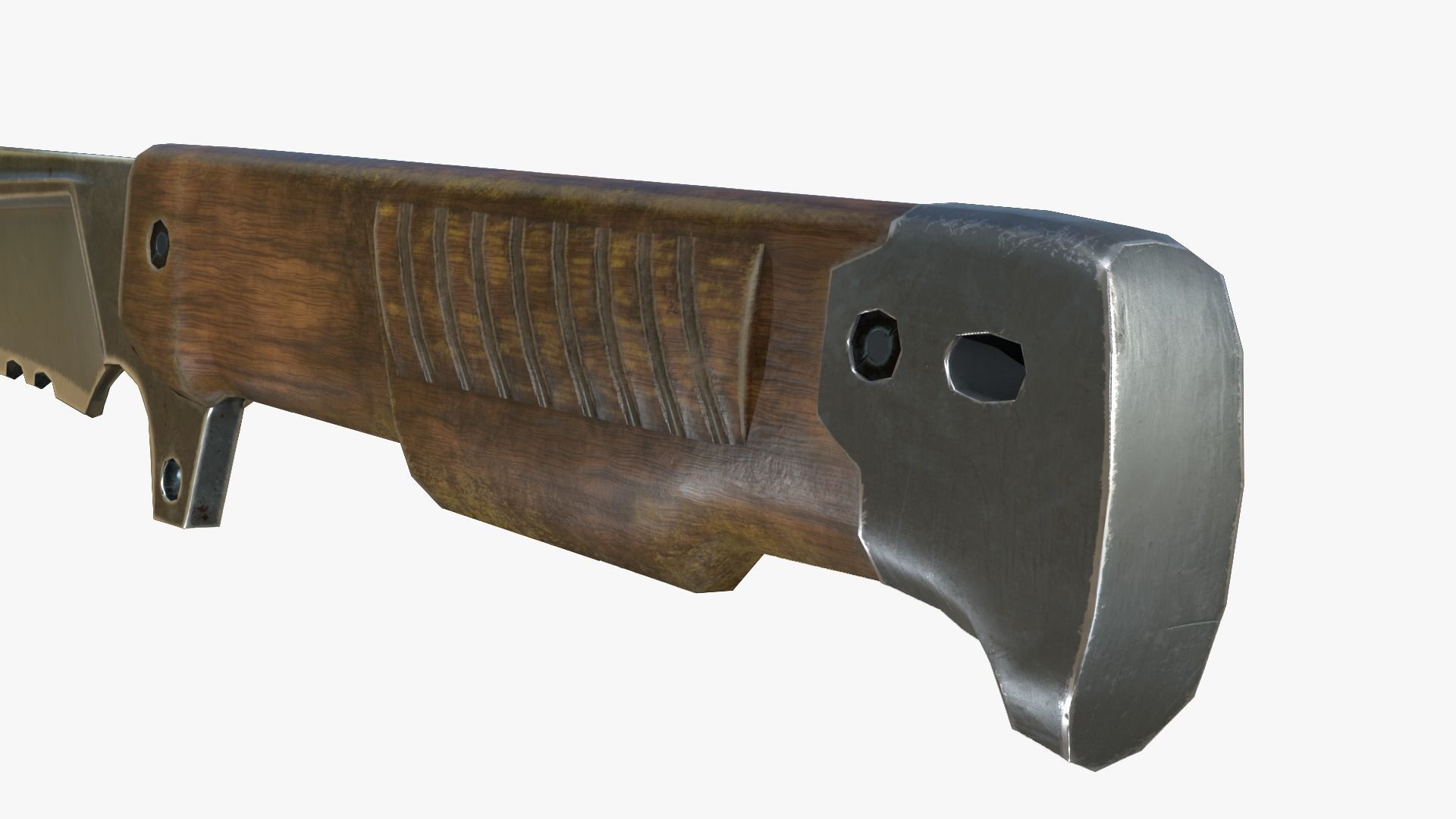 Kukri Knife Low Poly PBR Low-poly 3D model_7