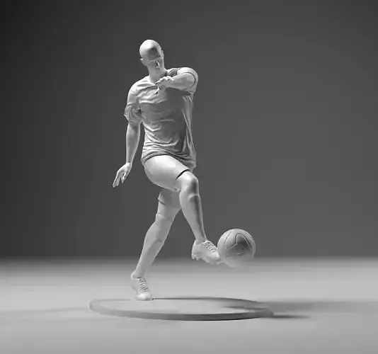Footballer 04 Footstrike 03 Stl