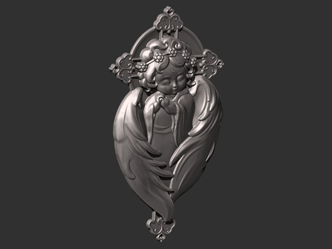 little angel 3D print model_1