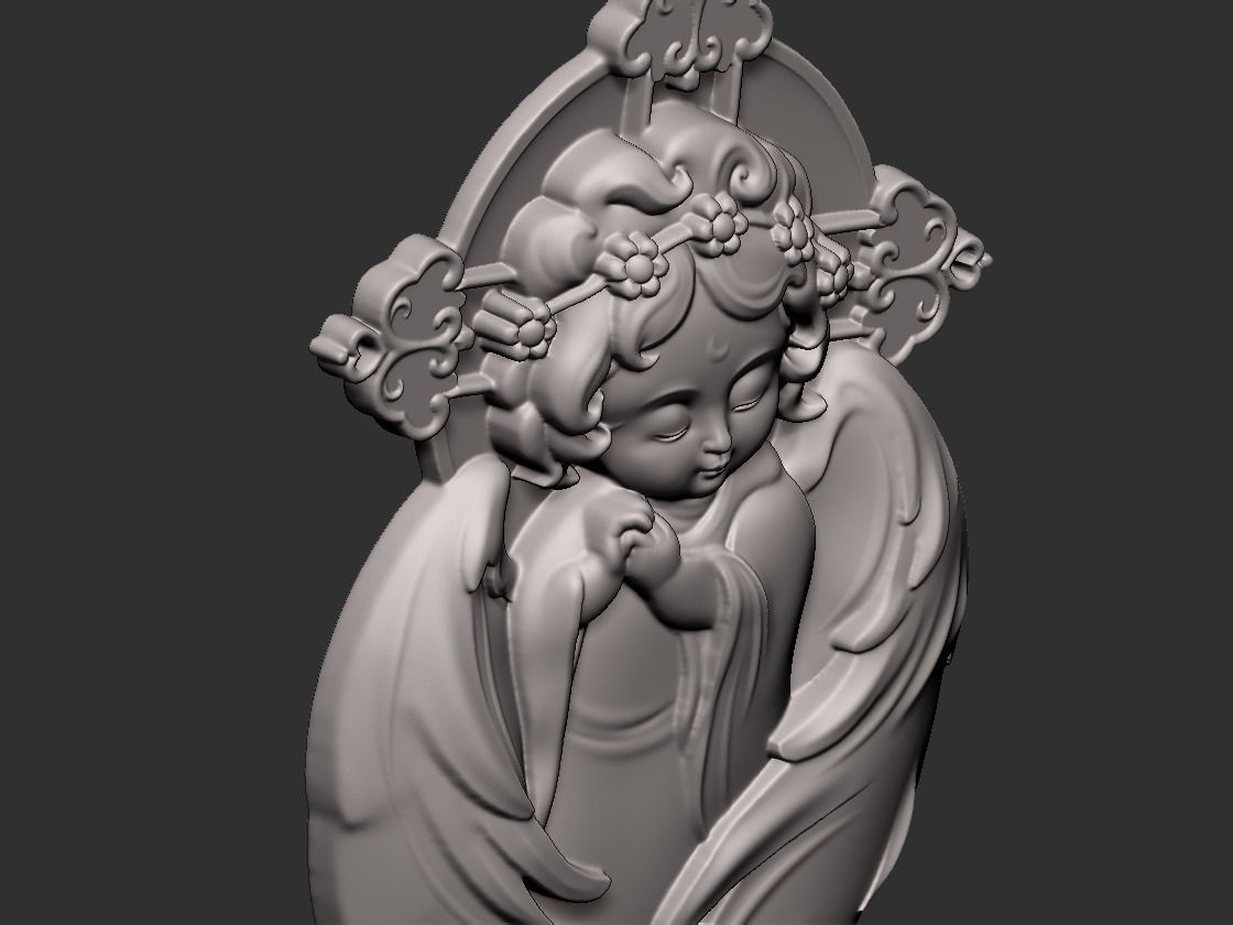 little angel 3D print model_8