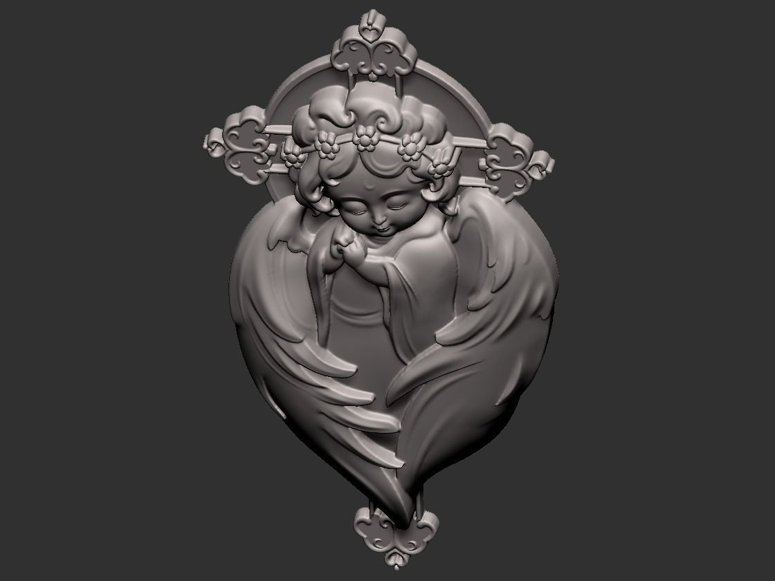 little angel 3D print model_10