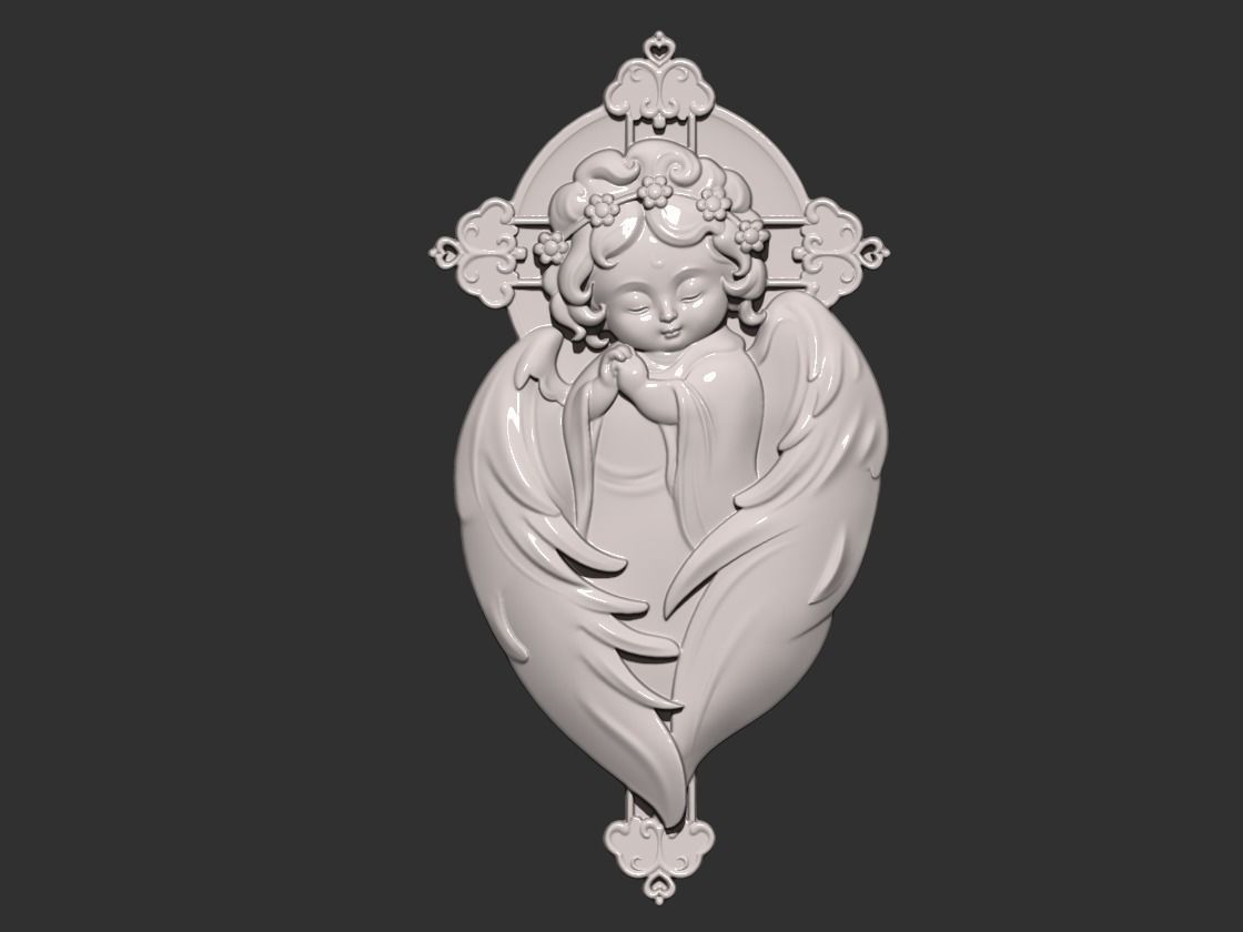 little angel 3D print model_4