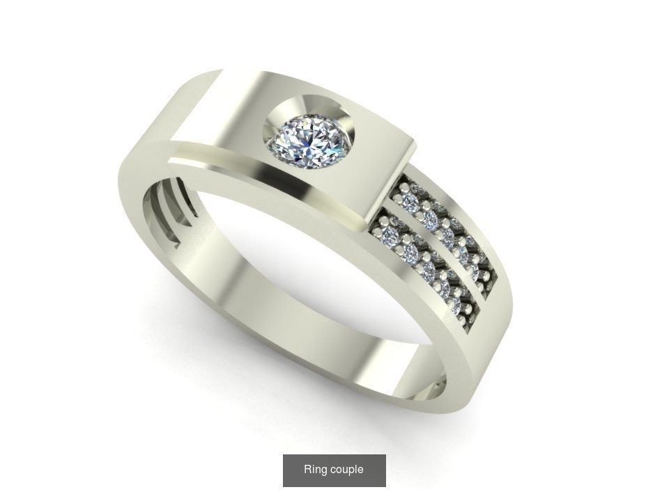 RING COUPLE 3D Model Collection_2