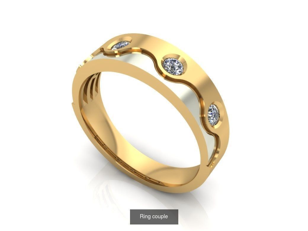 RING COUPLE 3D Model Collection_3