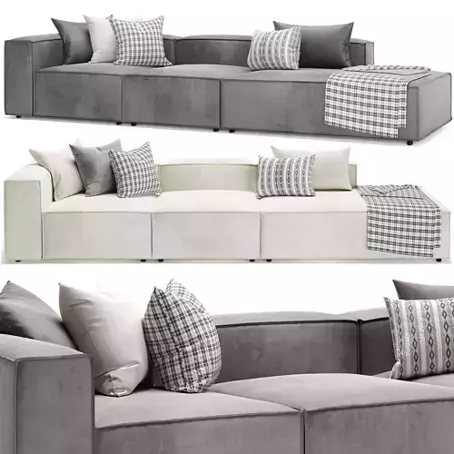 Ottomane Lennone Modular Sofa 3D model