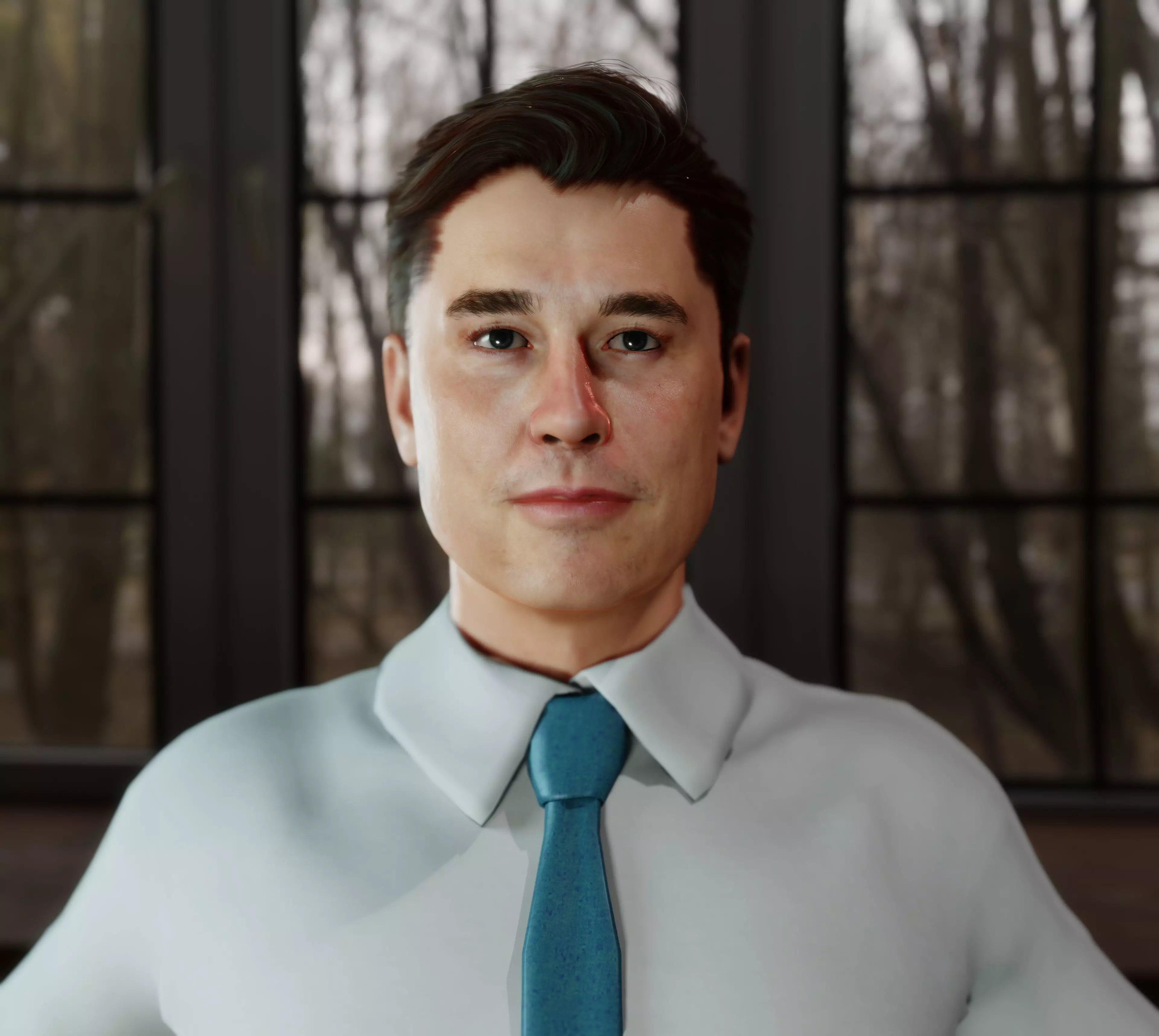 Elon Musk 3D Character Model Fully Rigged Low-poly 3D model