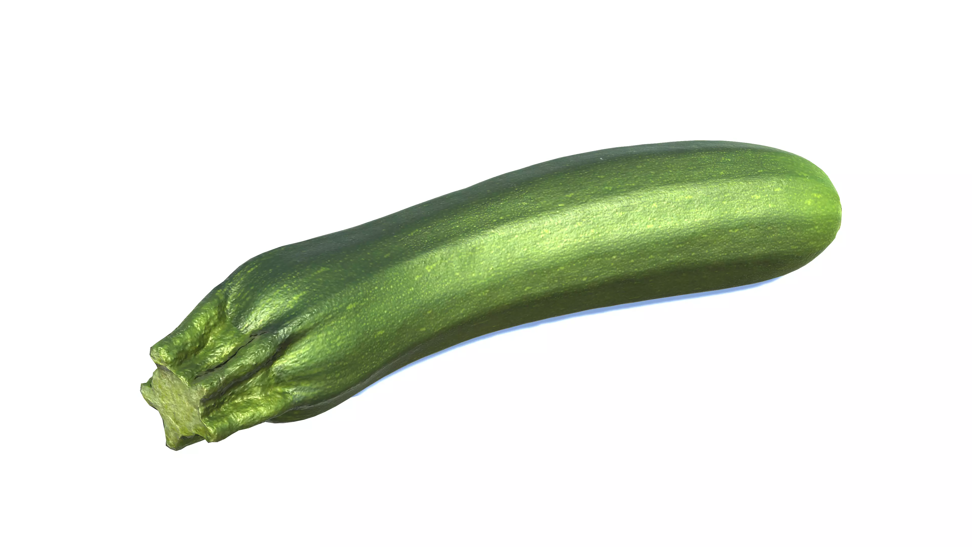 Courgette Zucchini photogrammetry scan Low-poly 3D model