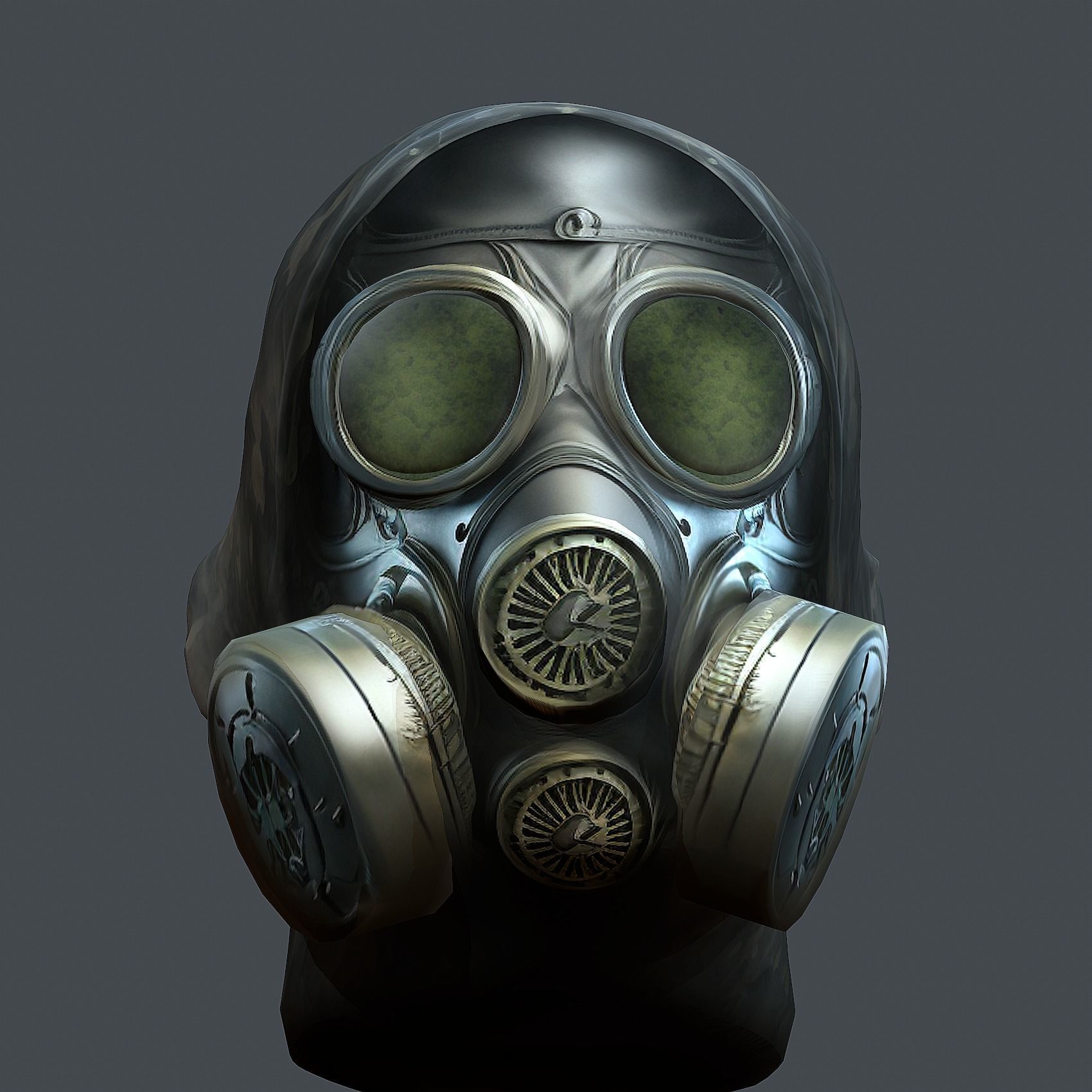 Helmet 3d model military combat Military scifi Low-poly 3D model Low-poly 3D model_5