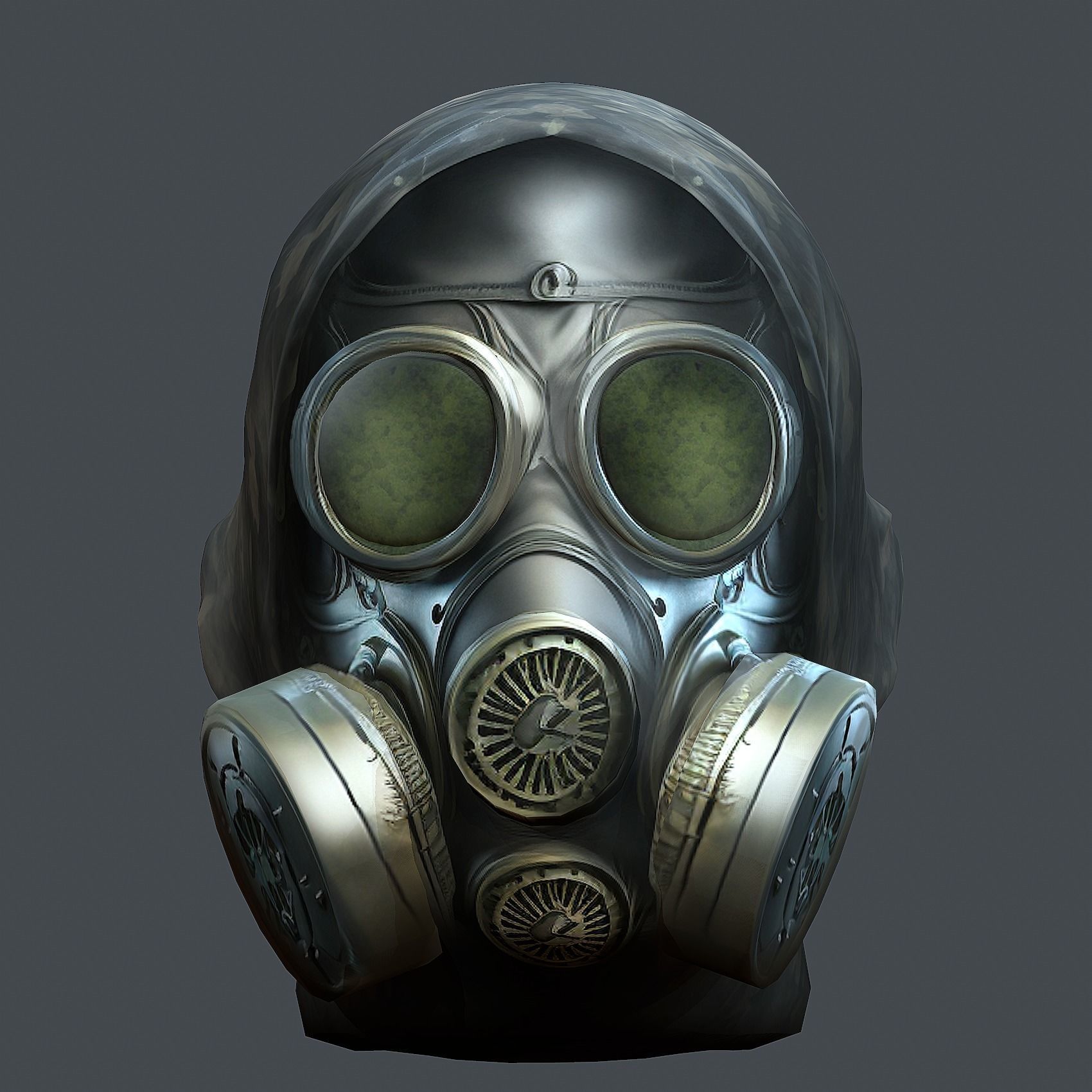 Helmet 3d model military combat Military scifi Low-poly 3D model Low-poly 3D model_1