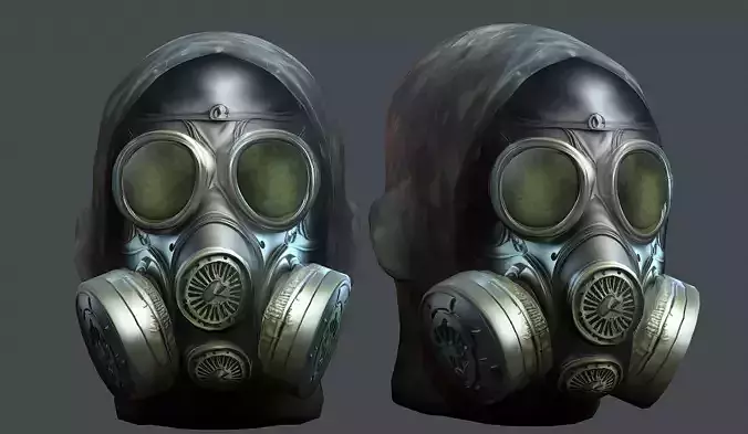 Helmet 3d model military combat Military scifi Low-poly 3D model