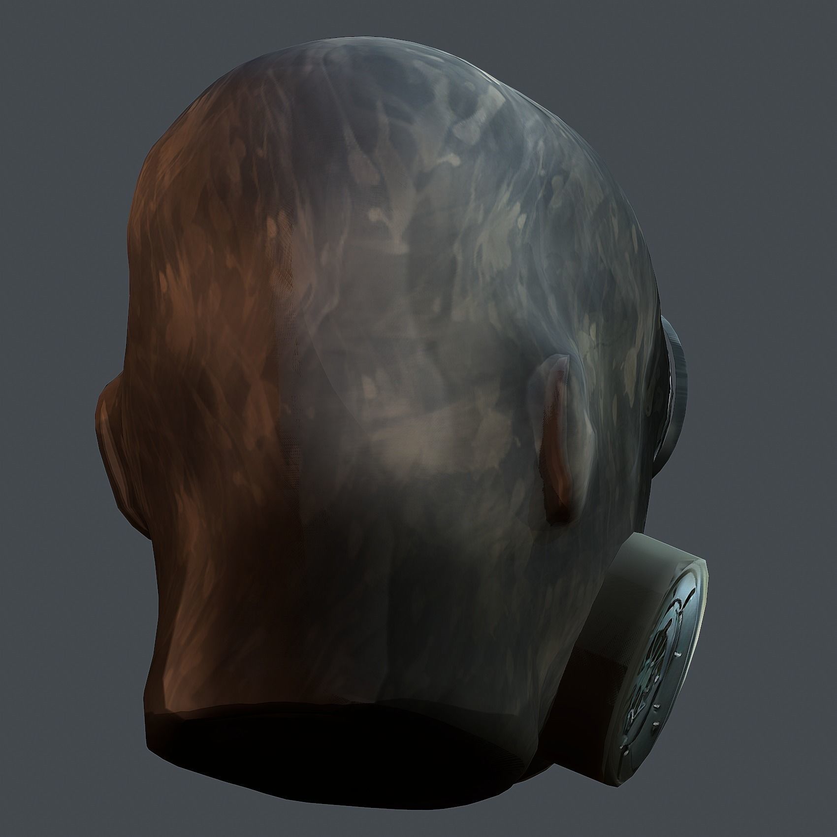 Helmet 3d model military combat Military scifi Low-poly 3D model Low-poly 3D model_8