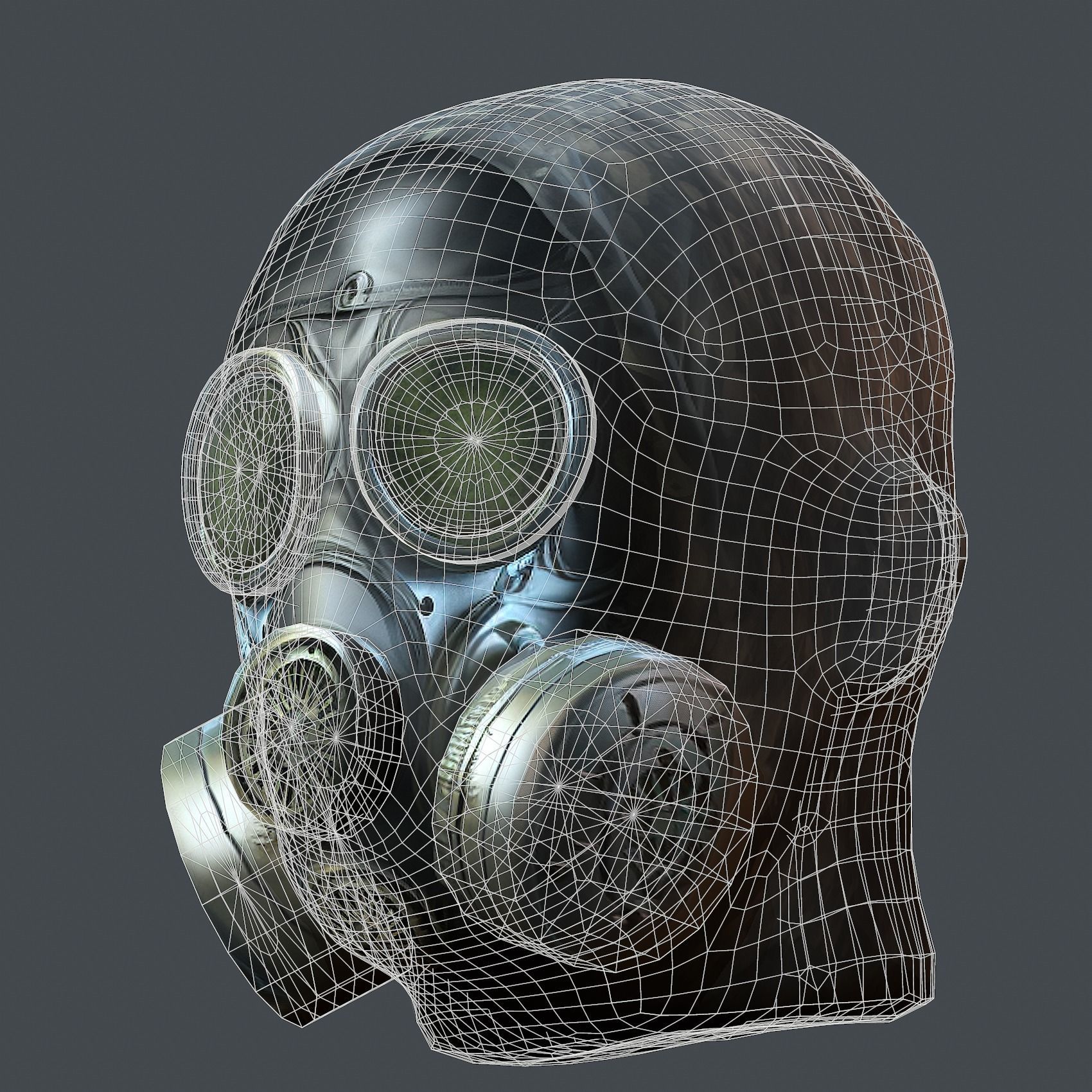 Helmet 3d model military combat Military scifi Low-poly 3D model Low-poly 3D model_10