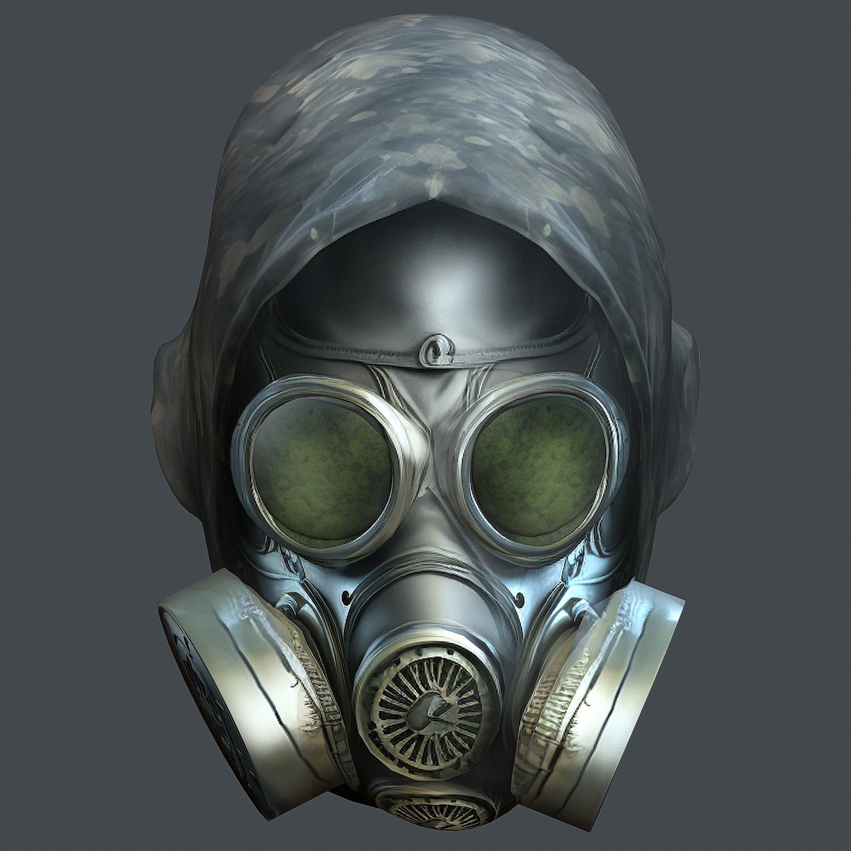 Helmet 3d model military combat Military scifi Low-poly 3D model Low-poly 3D model_4