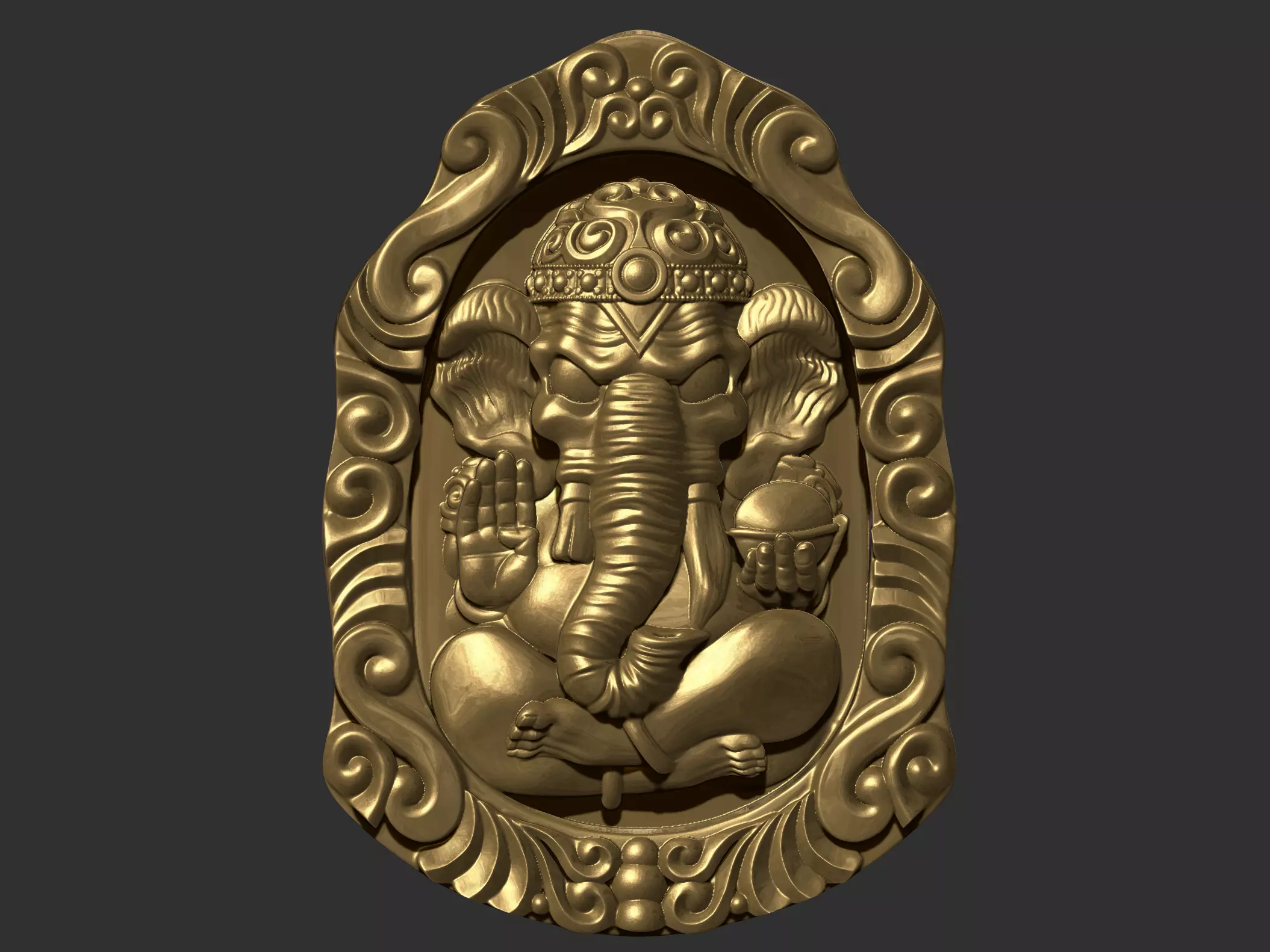 ganehsa hindu god ganesha 3D print model