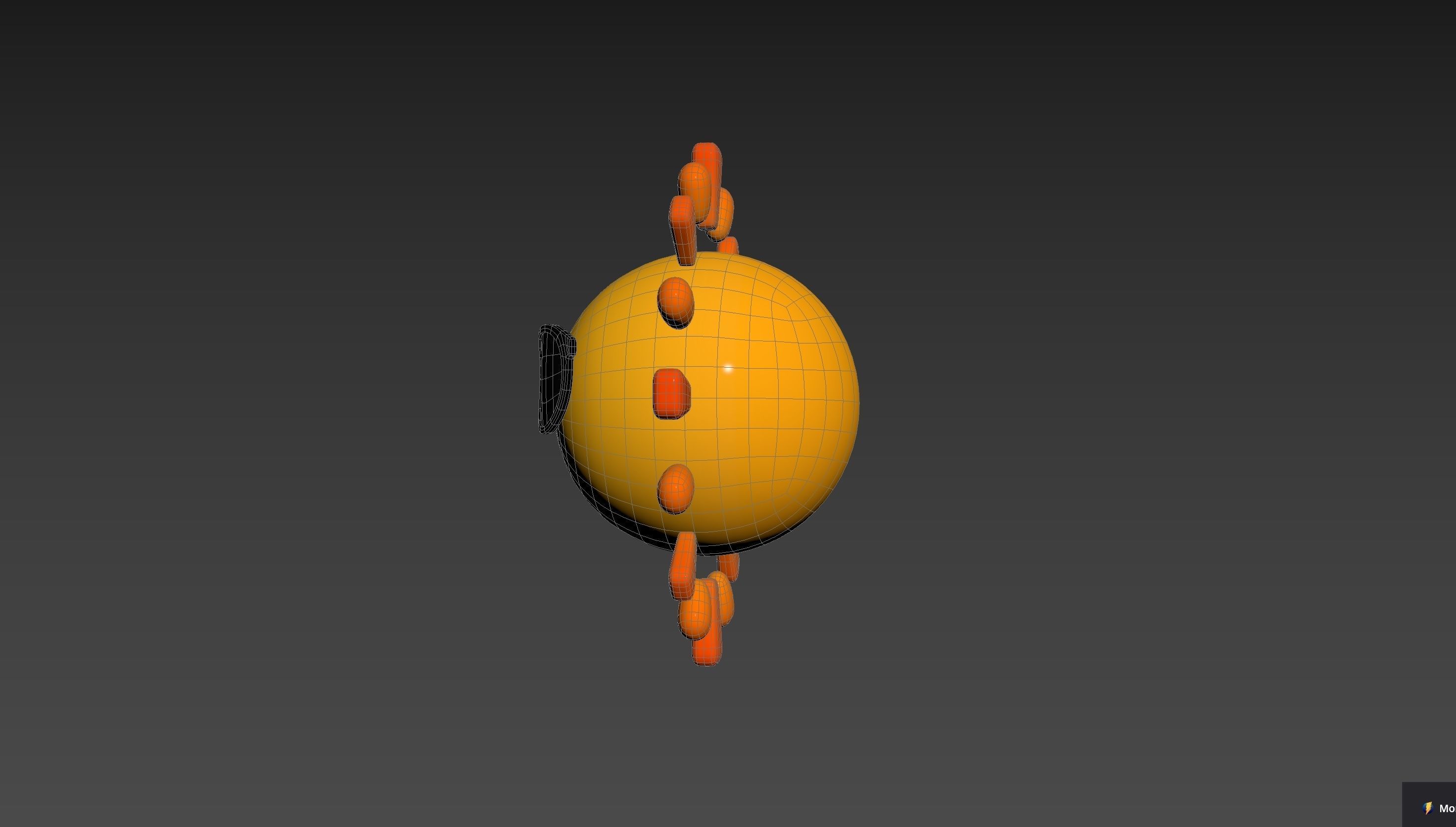 Character228 Cartoon Sun 3D model_23