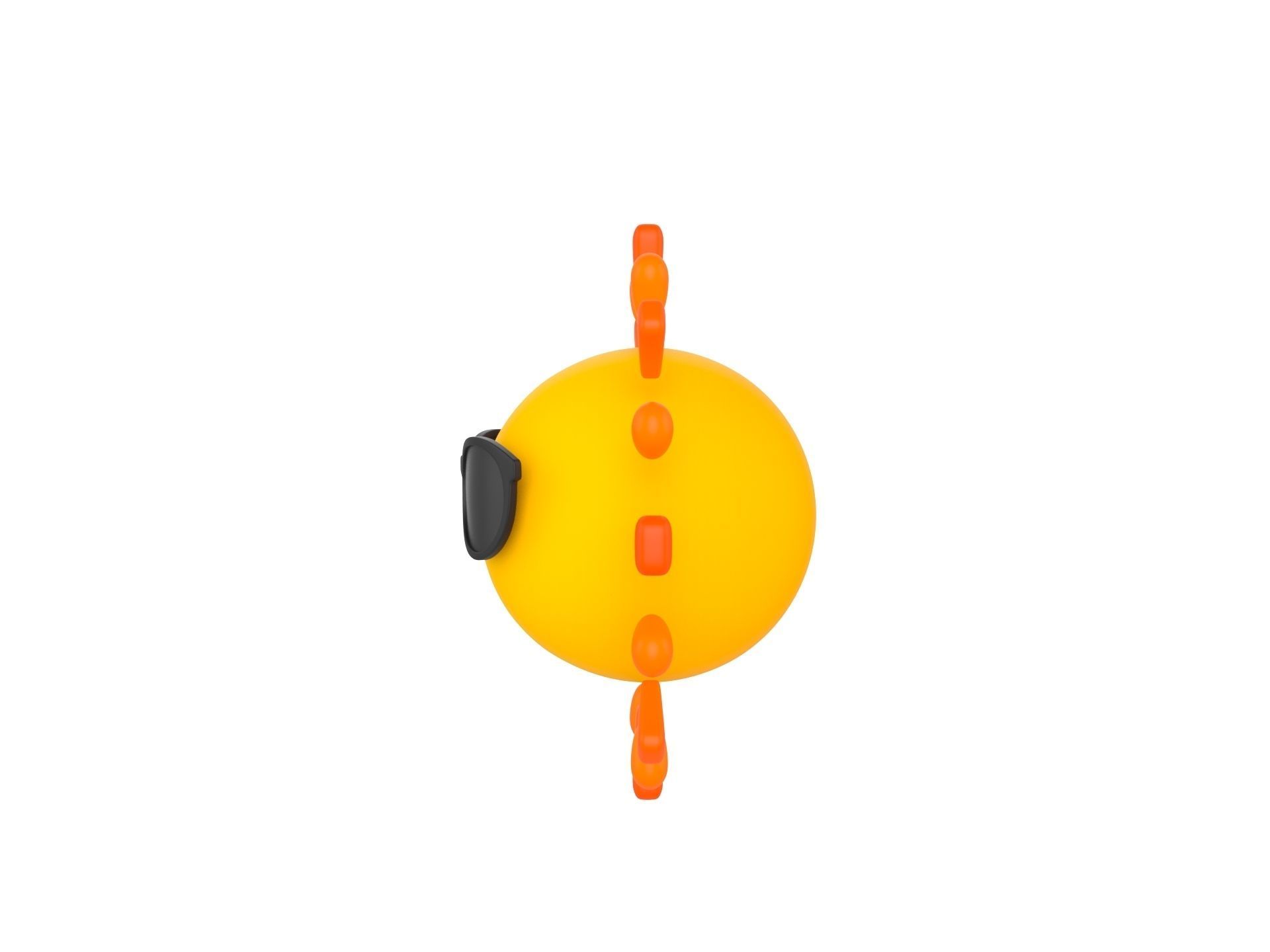 Character228 Cartoon Sun 3D model_7