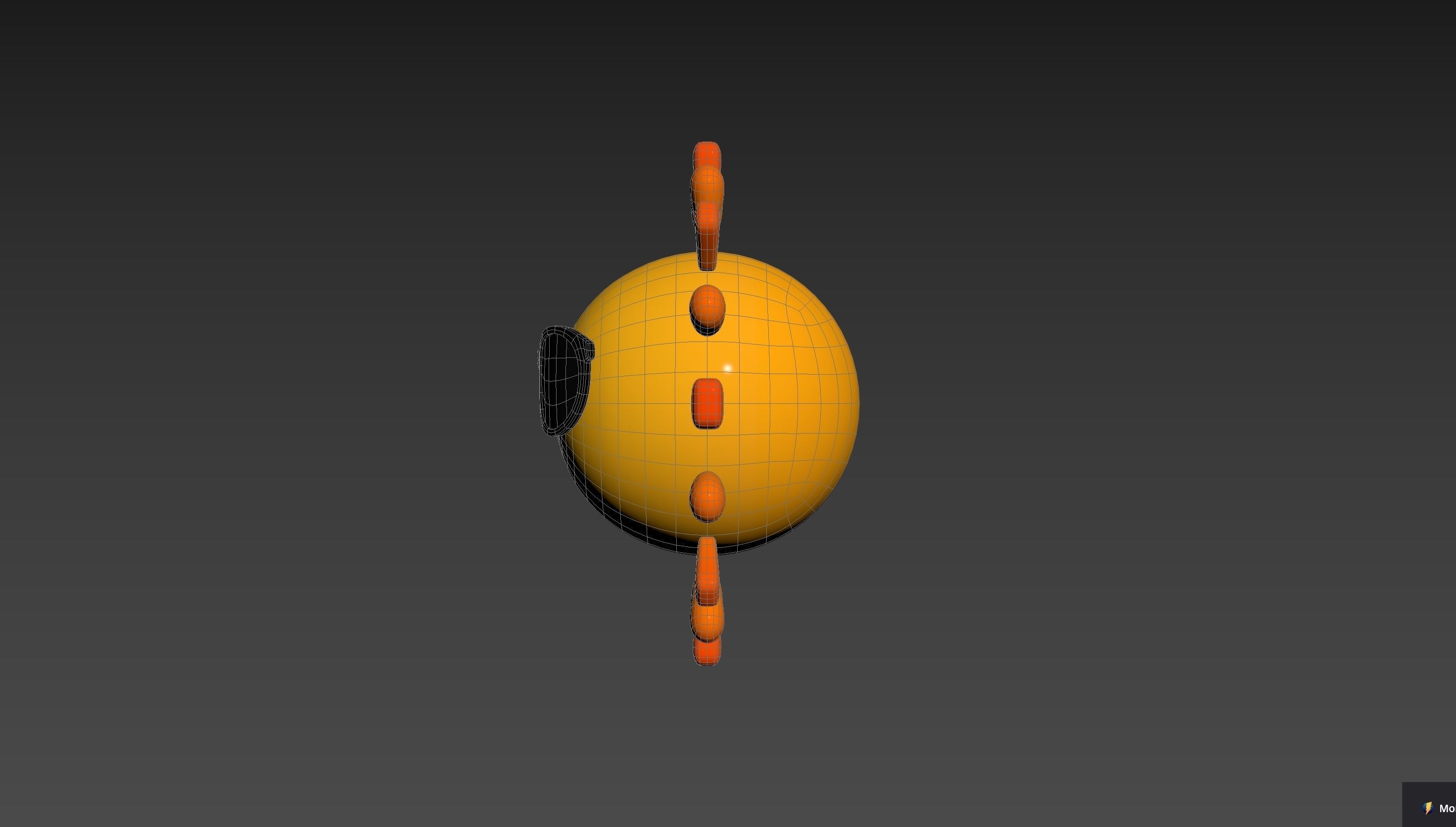 Character228 Cartoon Sun 3D model_24
