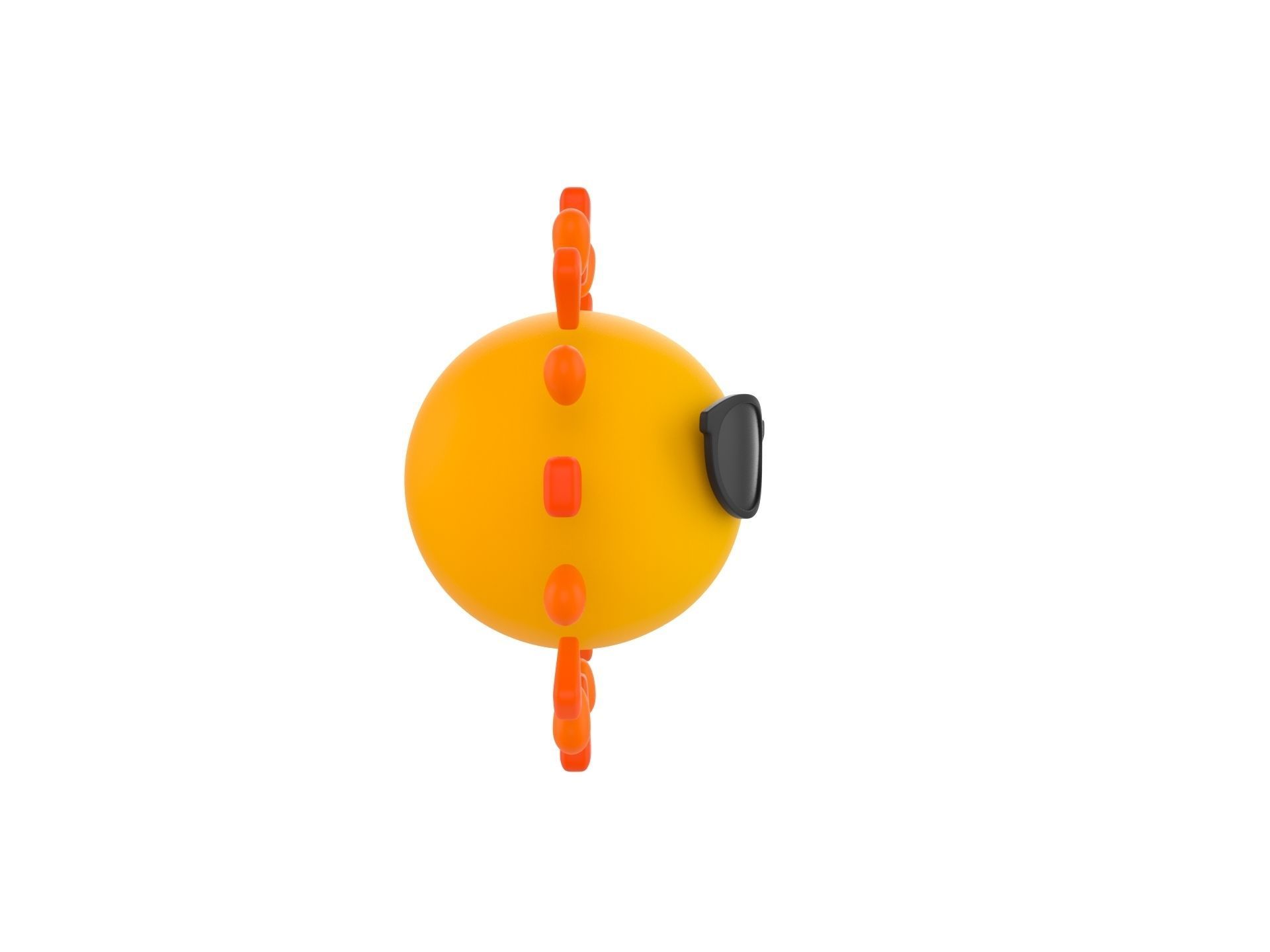 Character228 Cartoon Sun 3D model_3