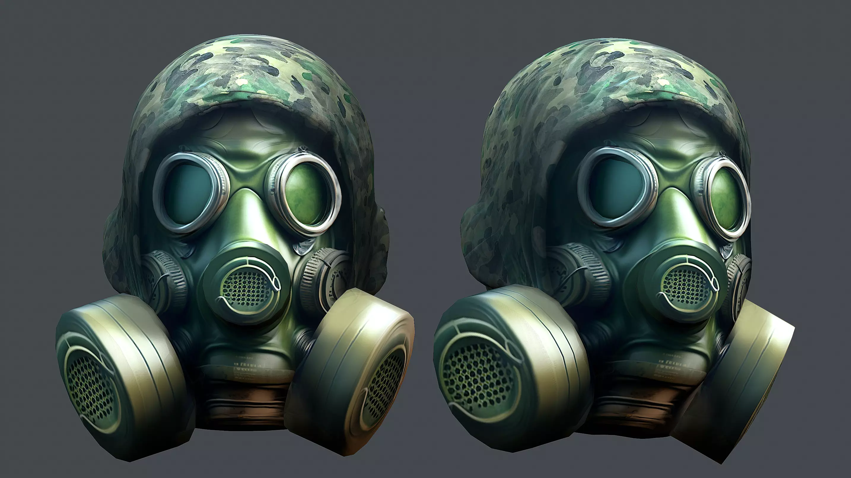 Helmet 3d model military combat Military scifi Low-poly 3D model Low-poly 3D model_0