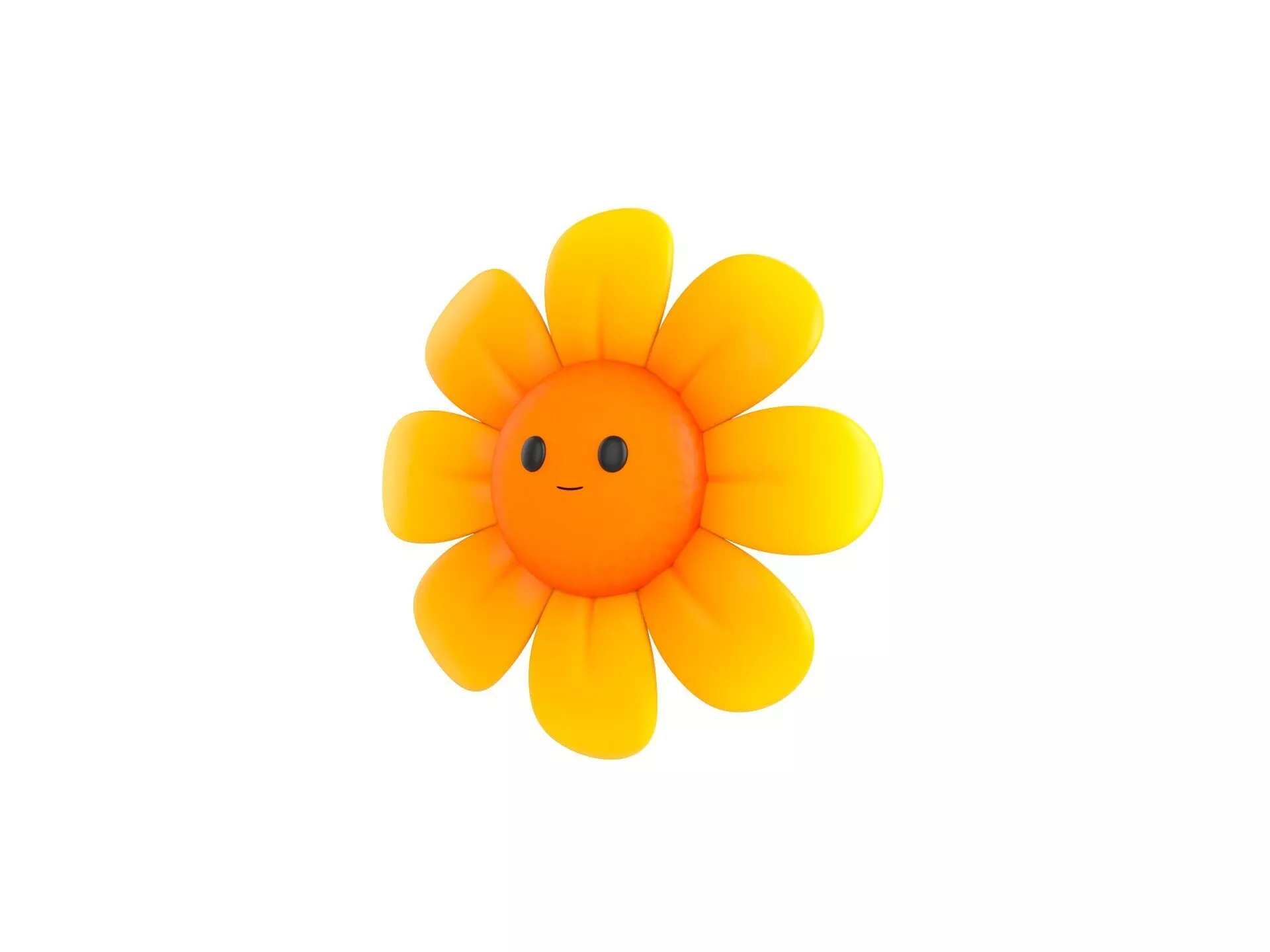 Character230 Cartoon Flower 3D model