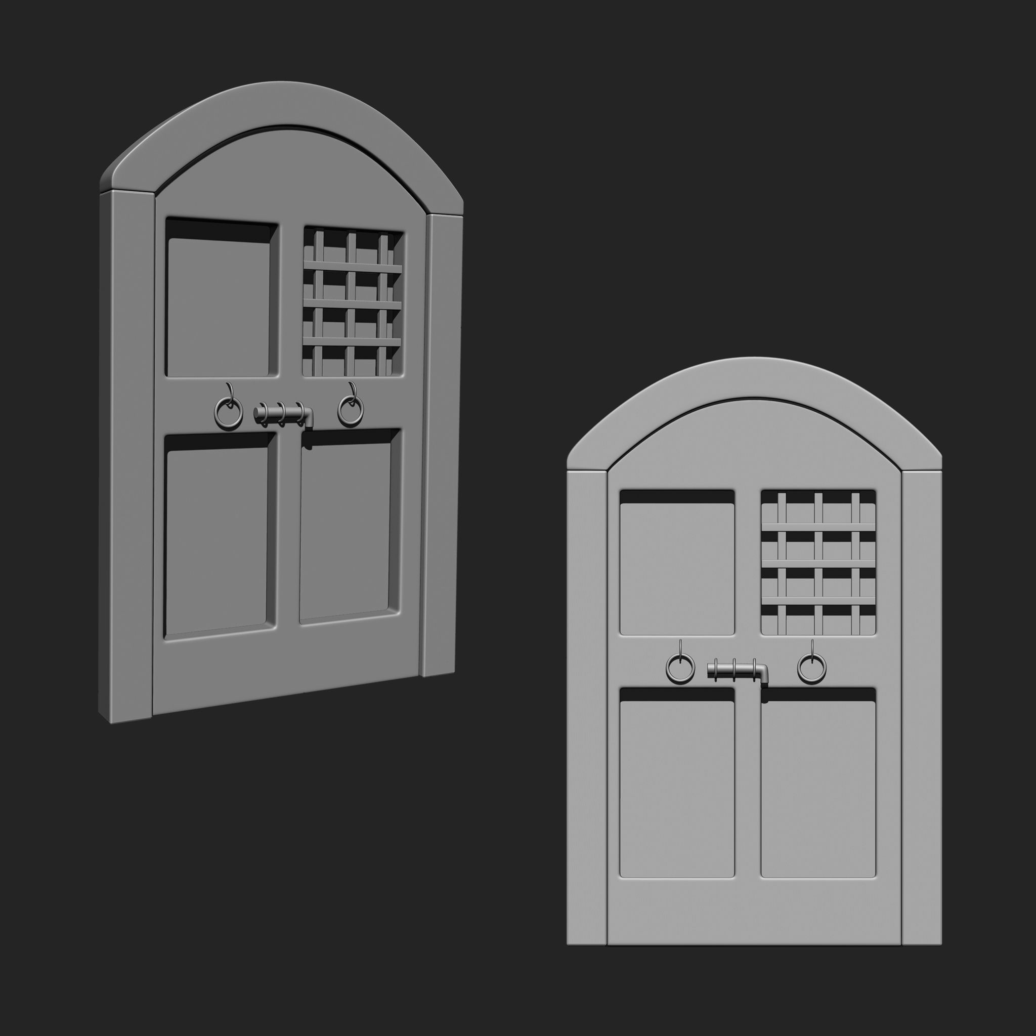 Doors Collection IMM Brush Pack 10 in One 3D model_6