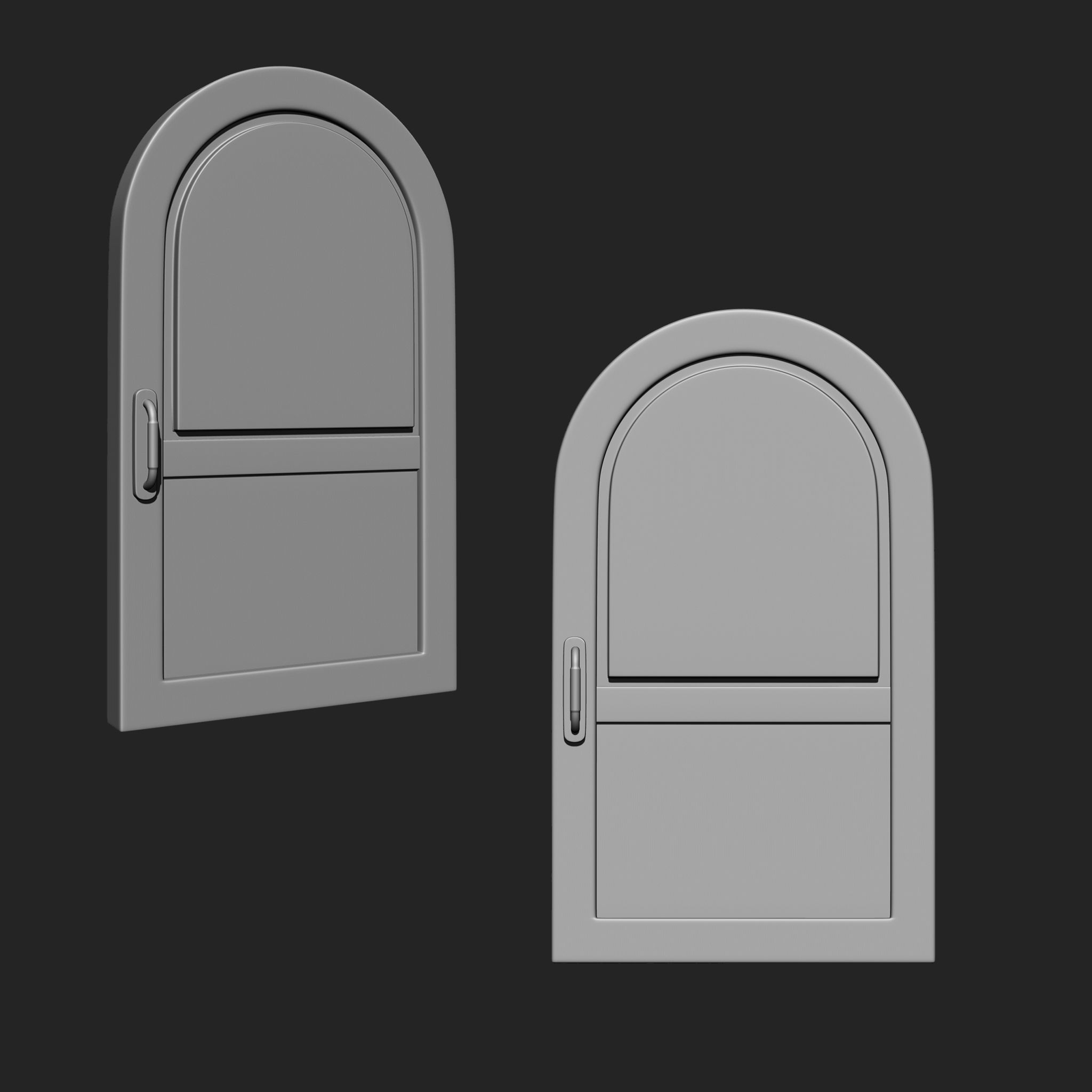 Doors Collection IMM Brush Pack 10 in One 3D model_9