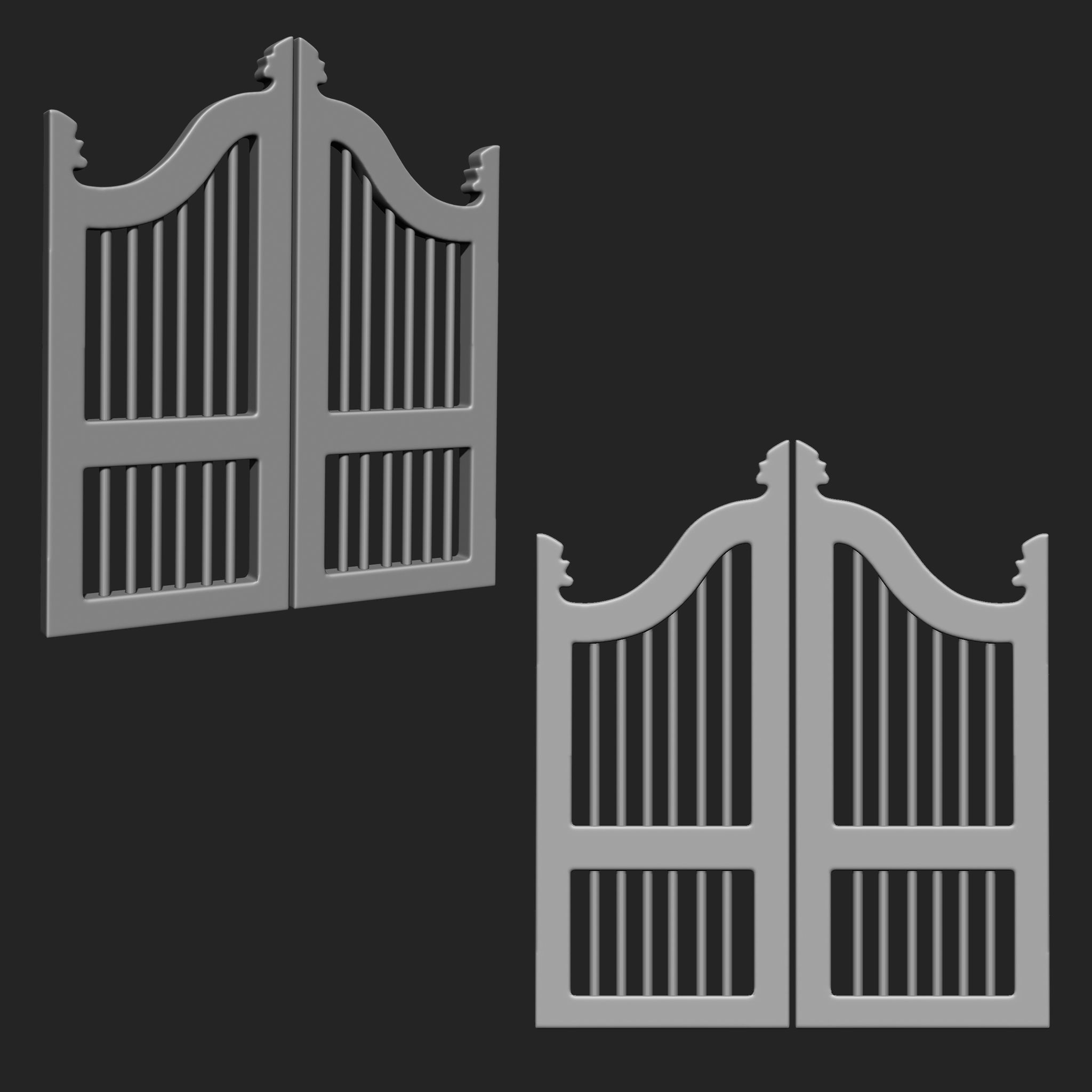 Doors Collection IMM Brush Pack 10 in One 3D model_3