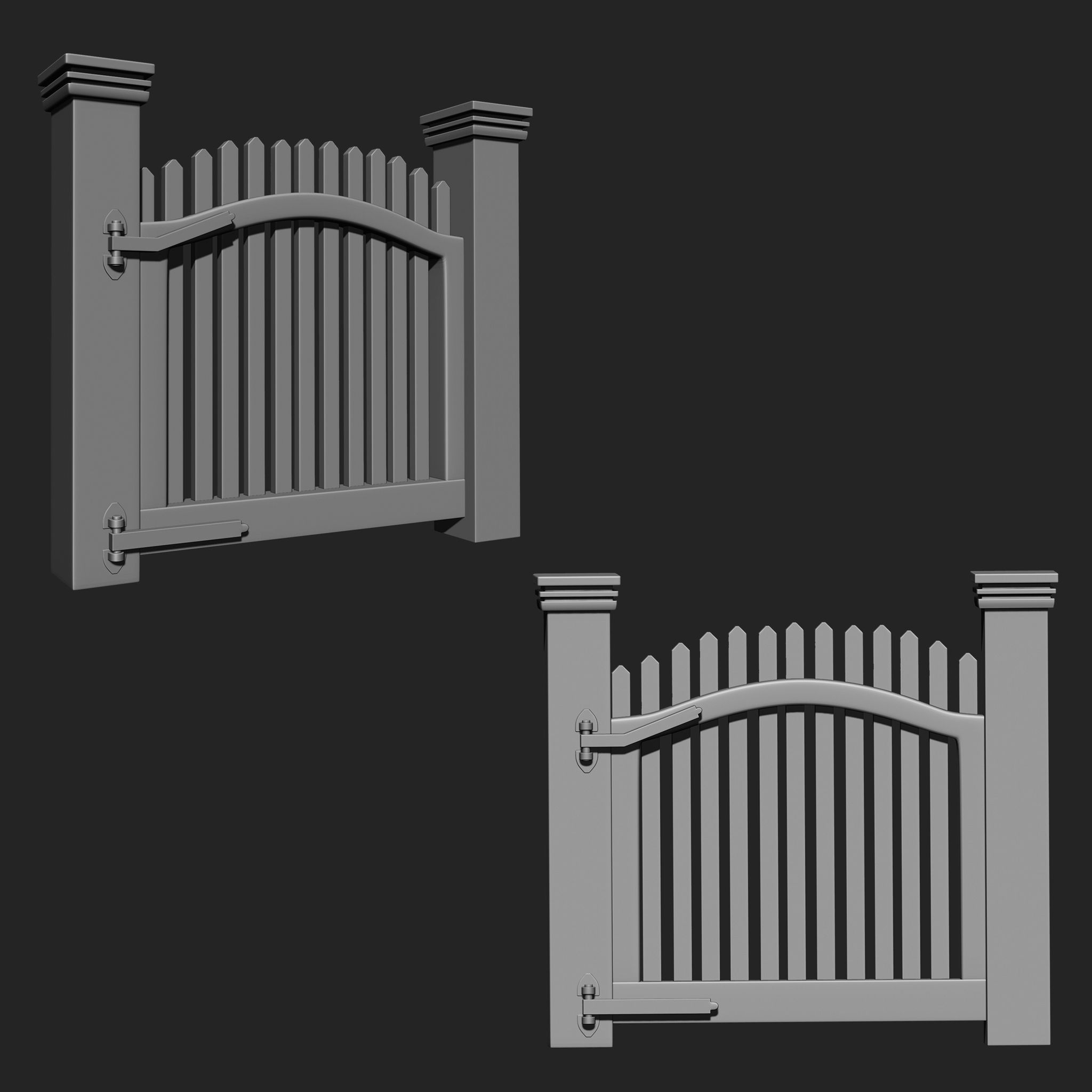 Doors Collection IMM Brush Pack 10 in One 3D model_2