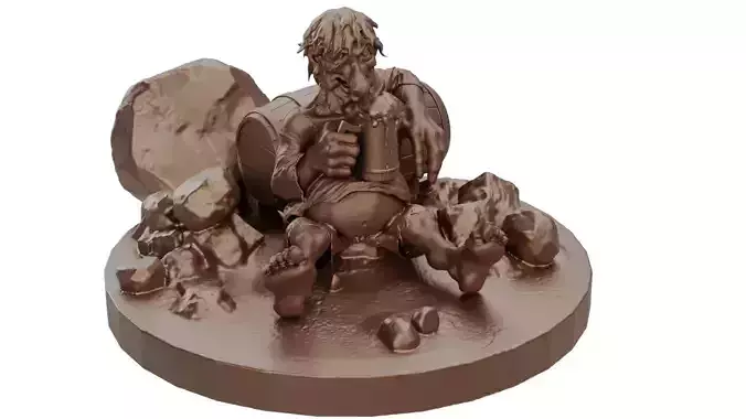 Troll with Beer 3D print model