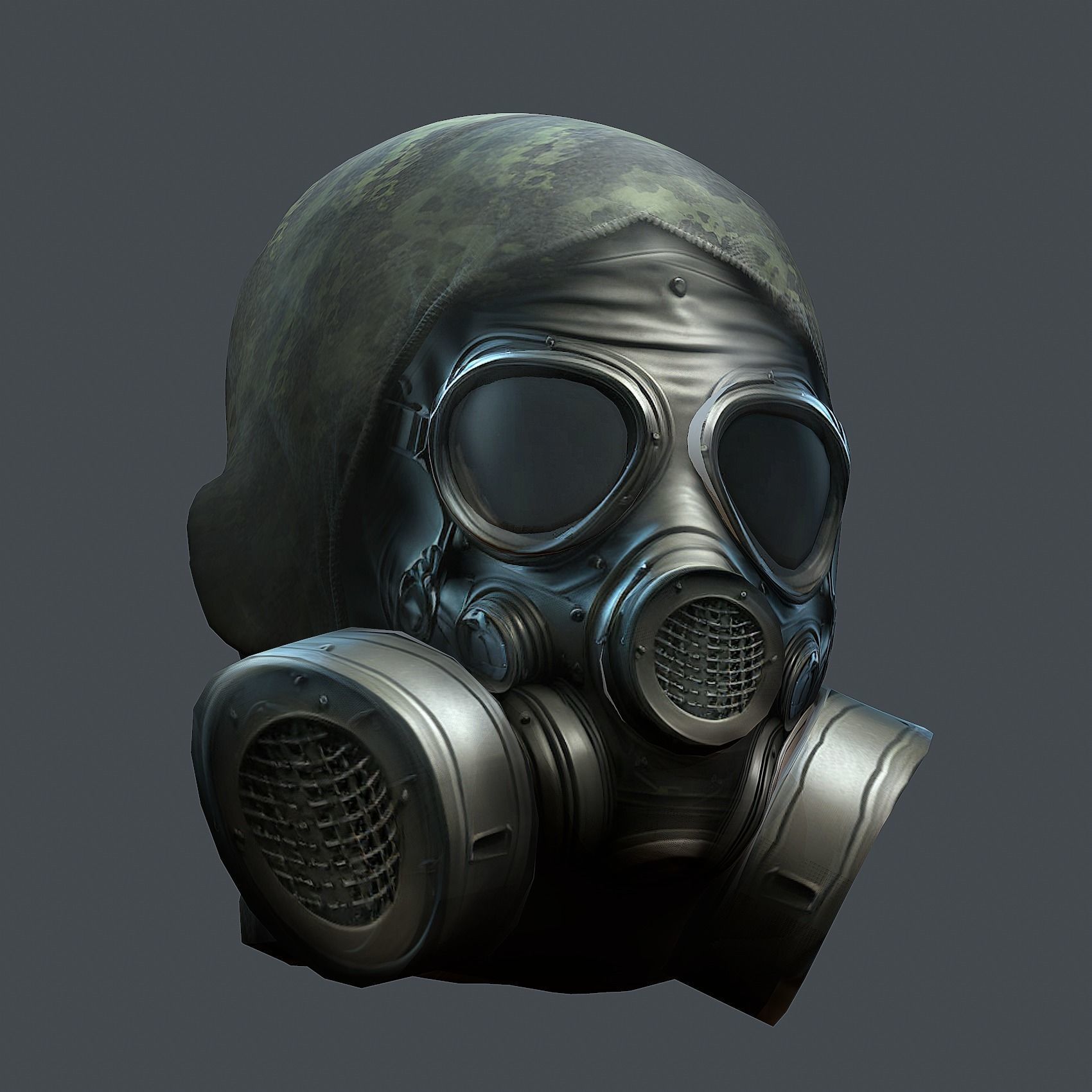 Helmet 3d model military combat Military scifi Low-poly 3D model Low-poly 3D model_1